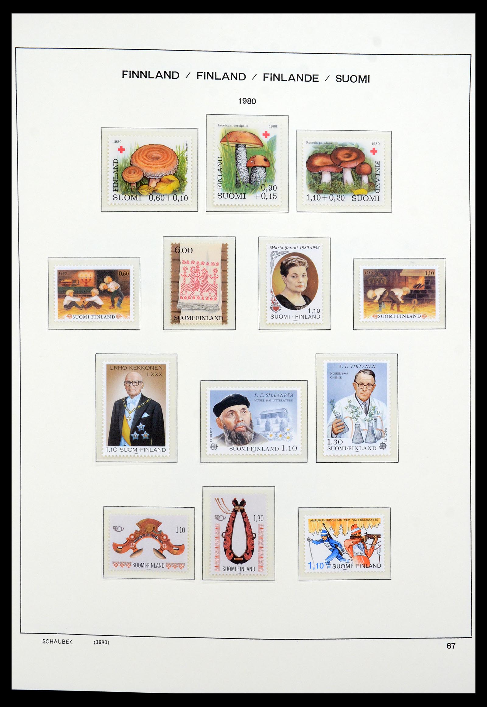 35570 093 - Postzegelverzameling 35570 Finland 1856-2009.
