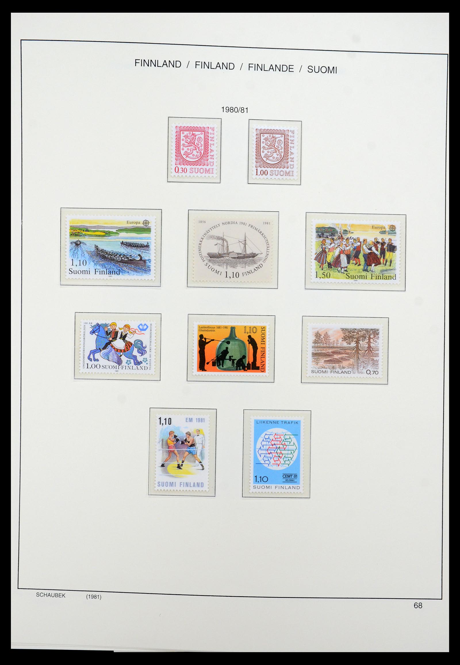 35570 094 - Postzegelverzameling 35570 Finland 1856-2009.