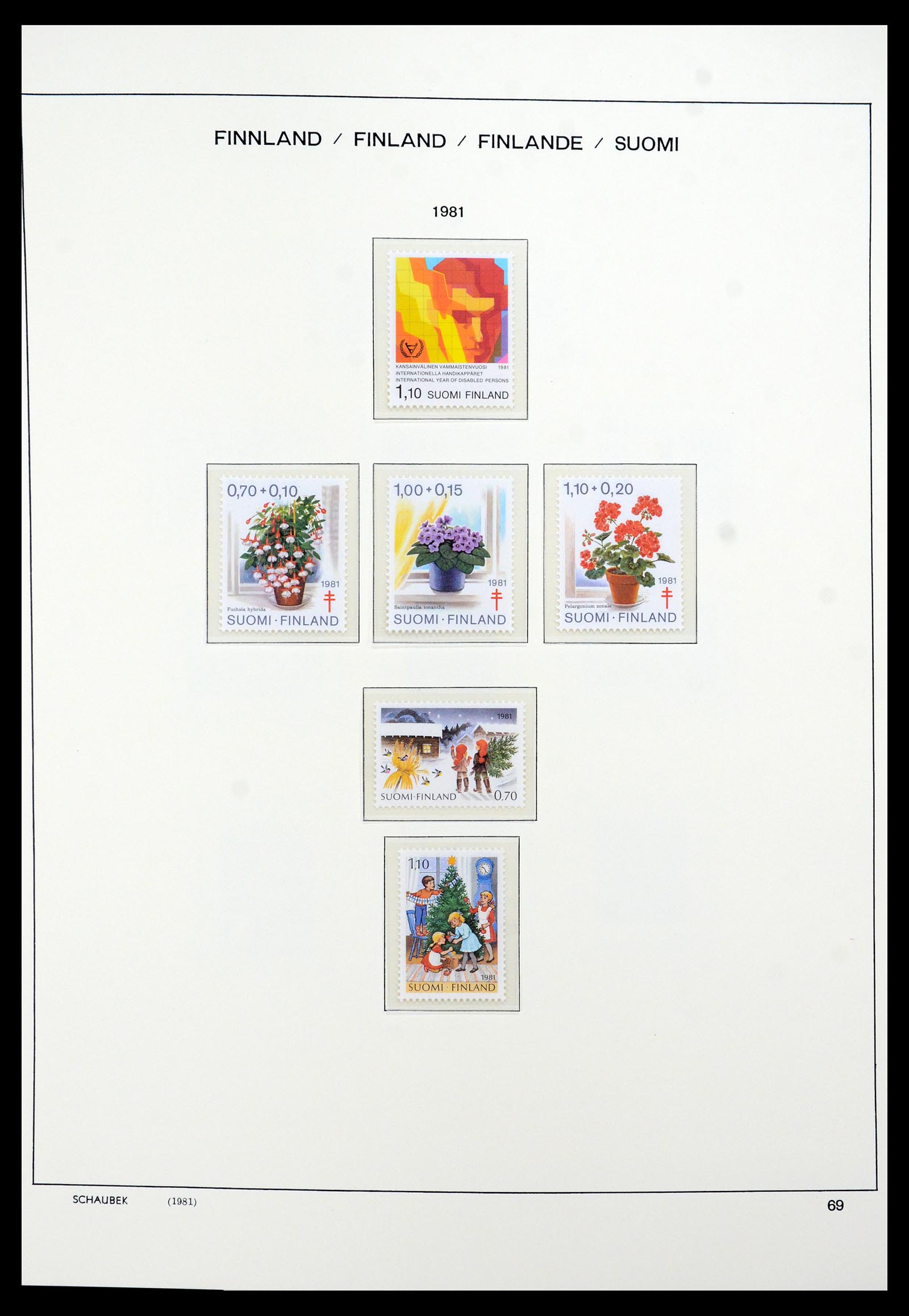 35570 095 - Postzegelverzameling 35570 Finland 1856-2009.