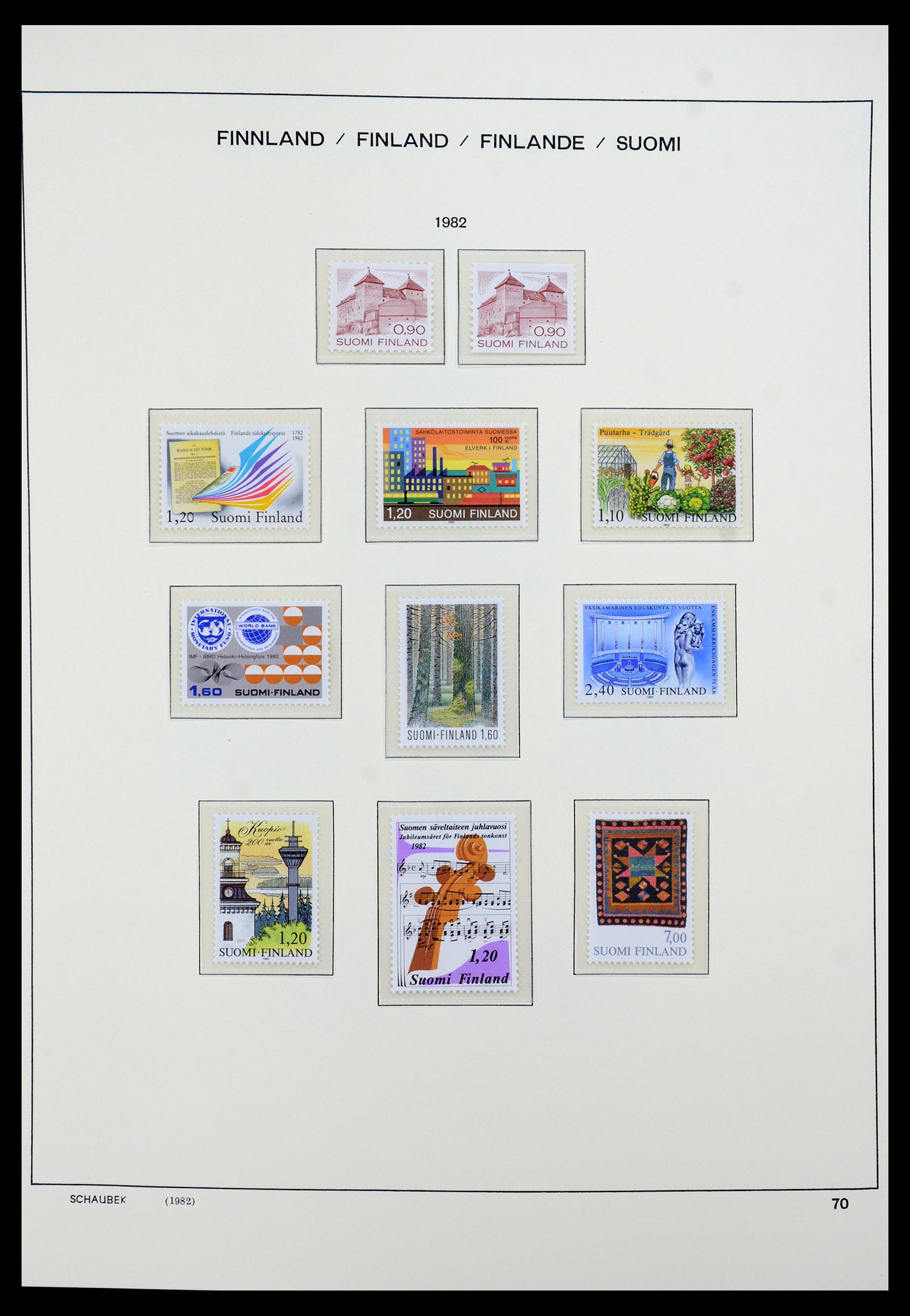 35570 096 - Postzegelverzameling 35570 Finland 1856-2009.