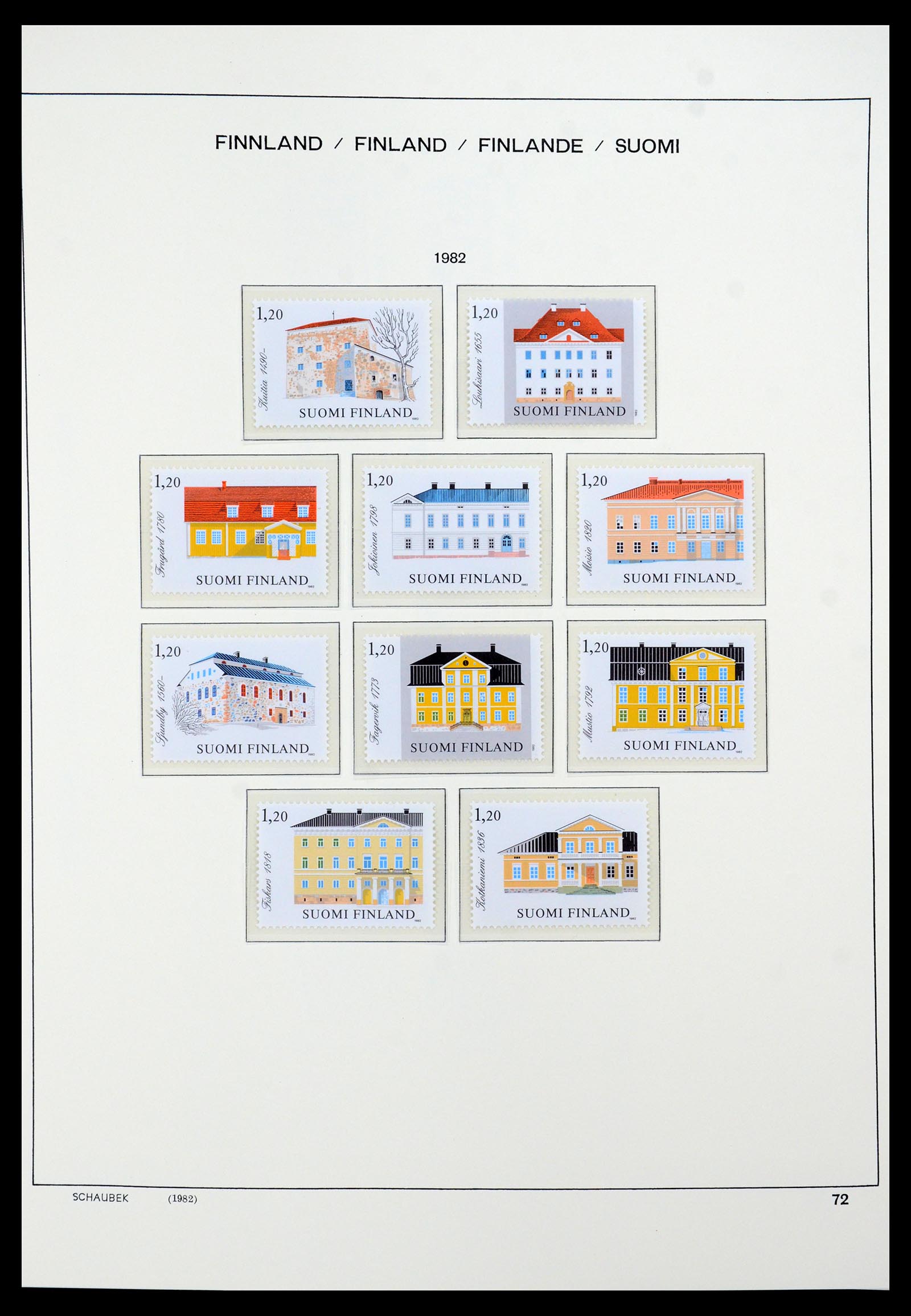 35570 098 - Postzegelverzameling 35570 Finland 1856-2009.