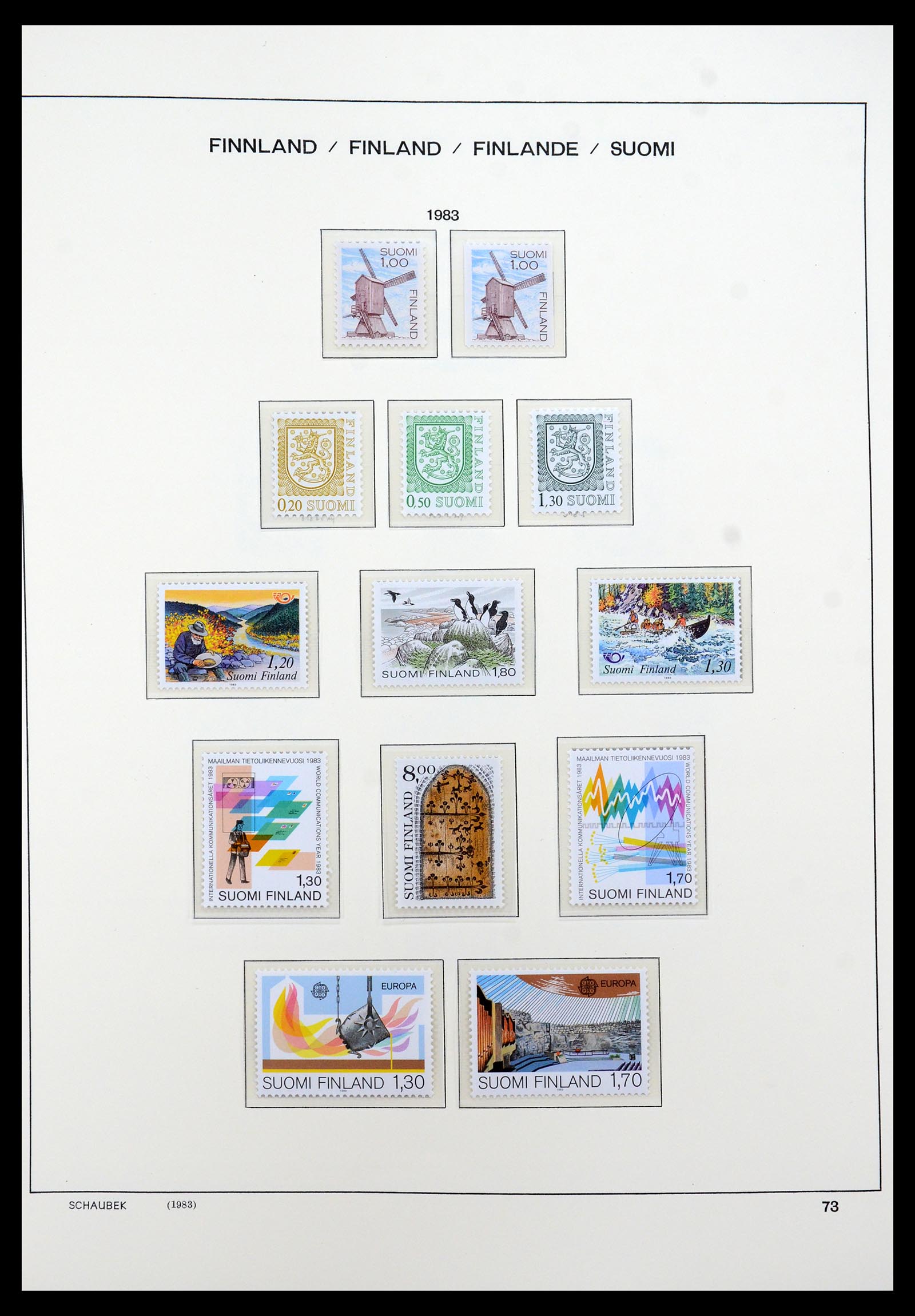 35570 100 - Postzegelverzameling 35570 Finland 1856-2009.