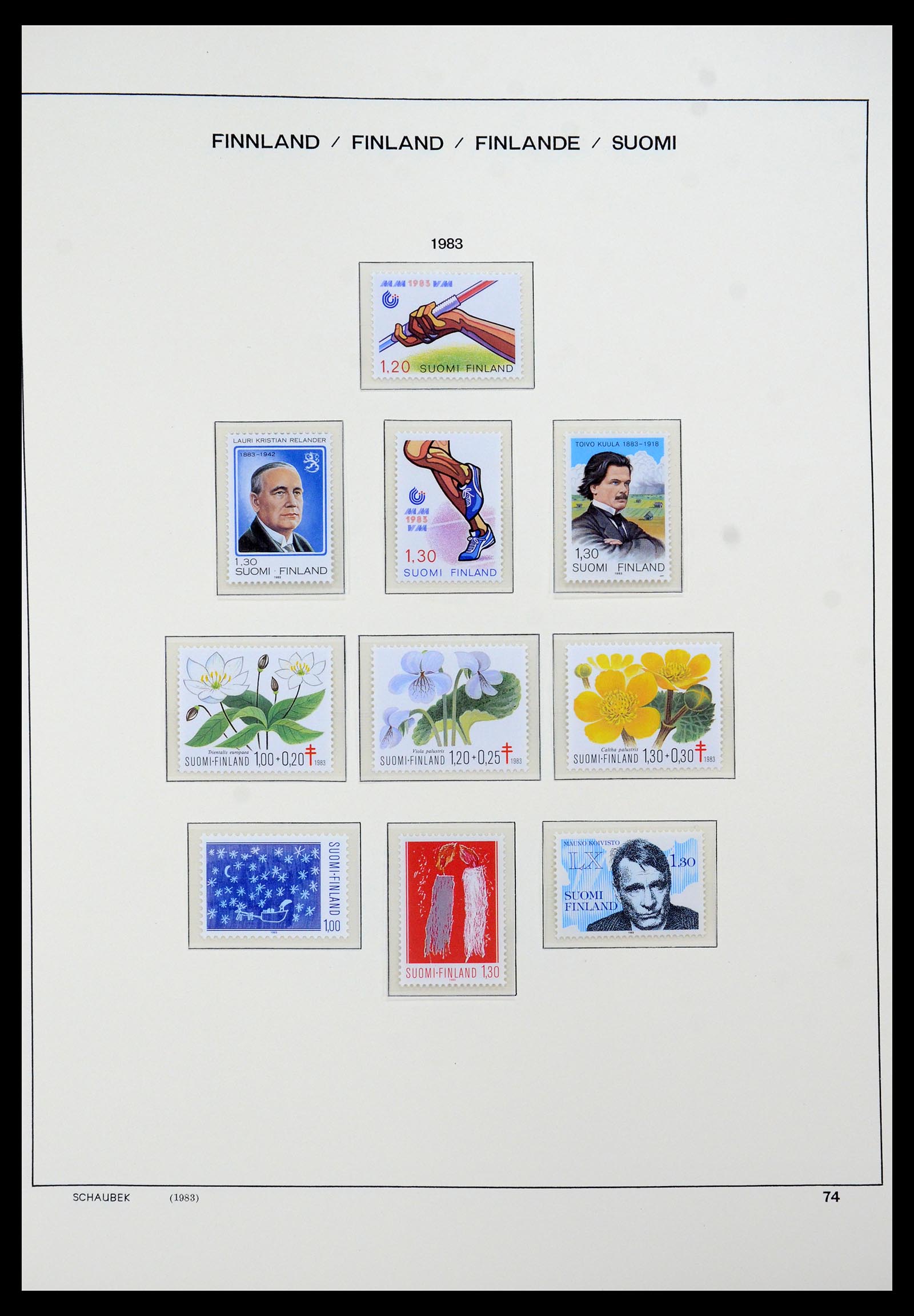 35570 101 - Postzegelverzameling 35570 Finland 1856-2009.
