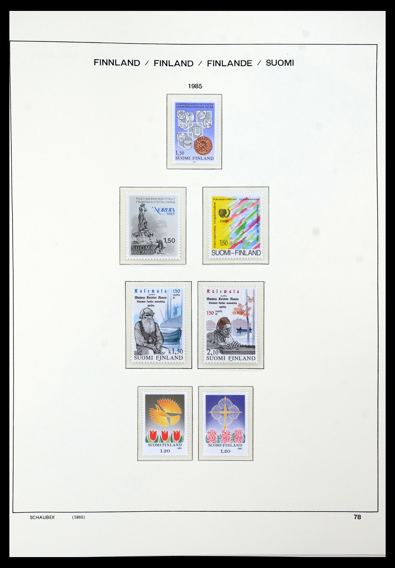 35570 105 - Postzegelverzameling 35570 Finland 1856-2009.