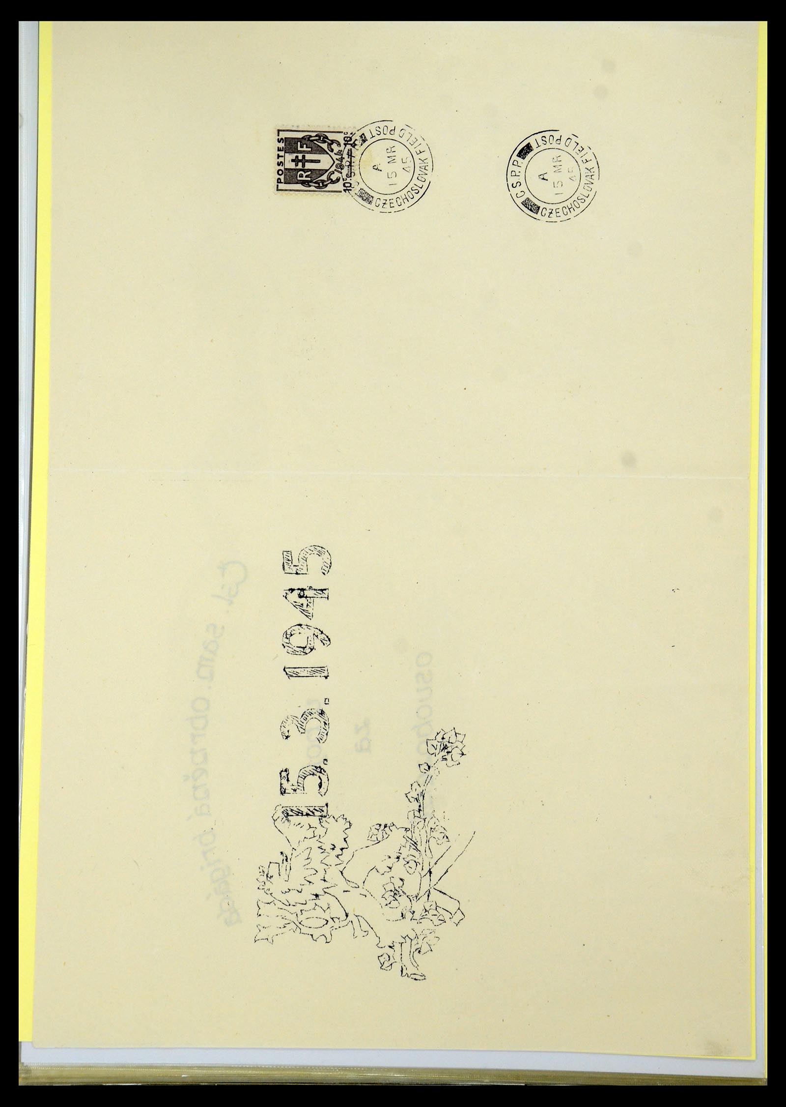 35574 010 - Postzegelverzameling 35574 Tsjechoslowaakse troepen in Frankrijk en E