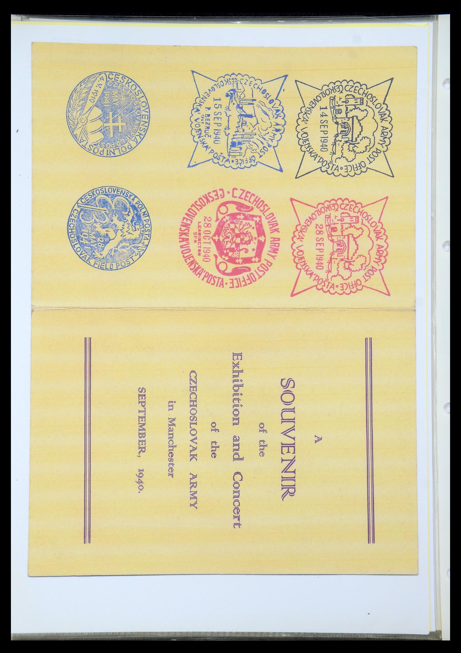 35574 016 - Postzegelverzameling 35574 Tsjechoslowaakse troepen in Frankrijk en E