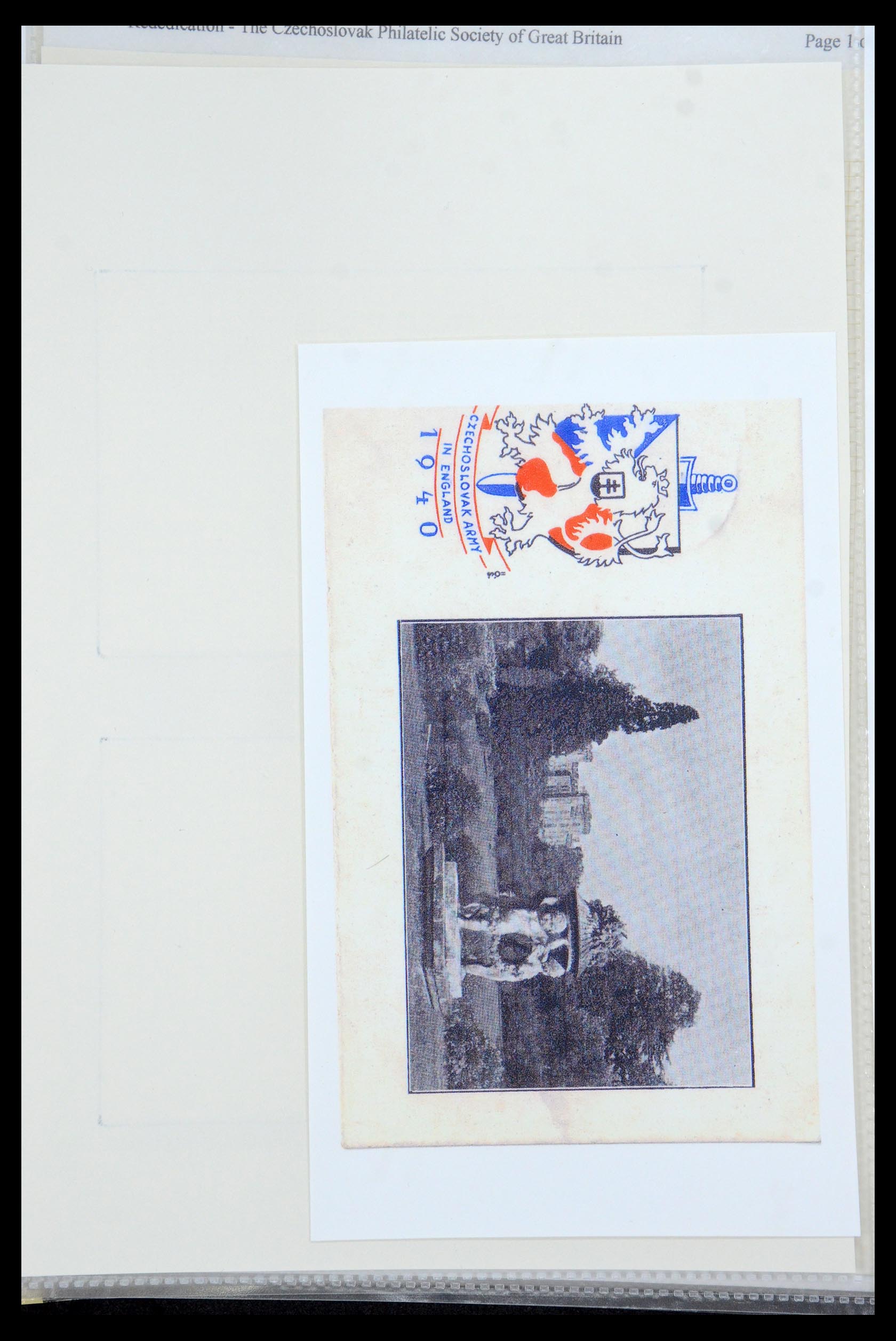 35574 122 - Postzegelverzameling 35574 Tsjechoslowaakse troepen in Frankrijk en E