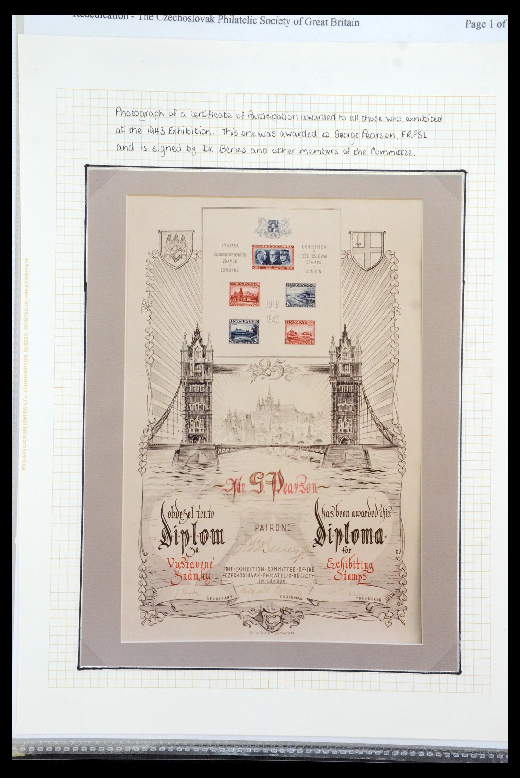 35574 123 - Postzegelverzameling 35574 Tsjechoslowaakse troepen in Frankrijk en E