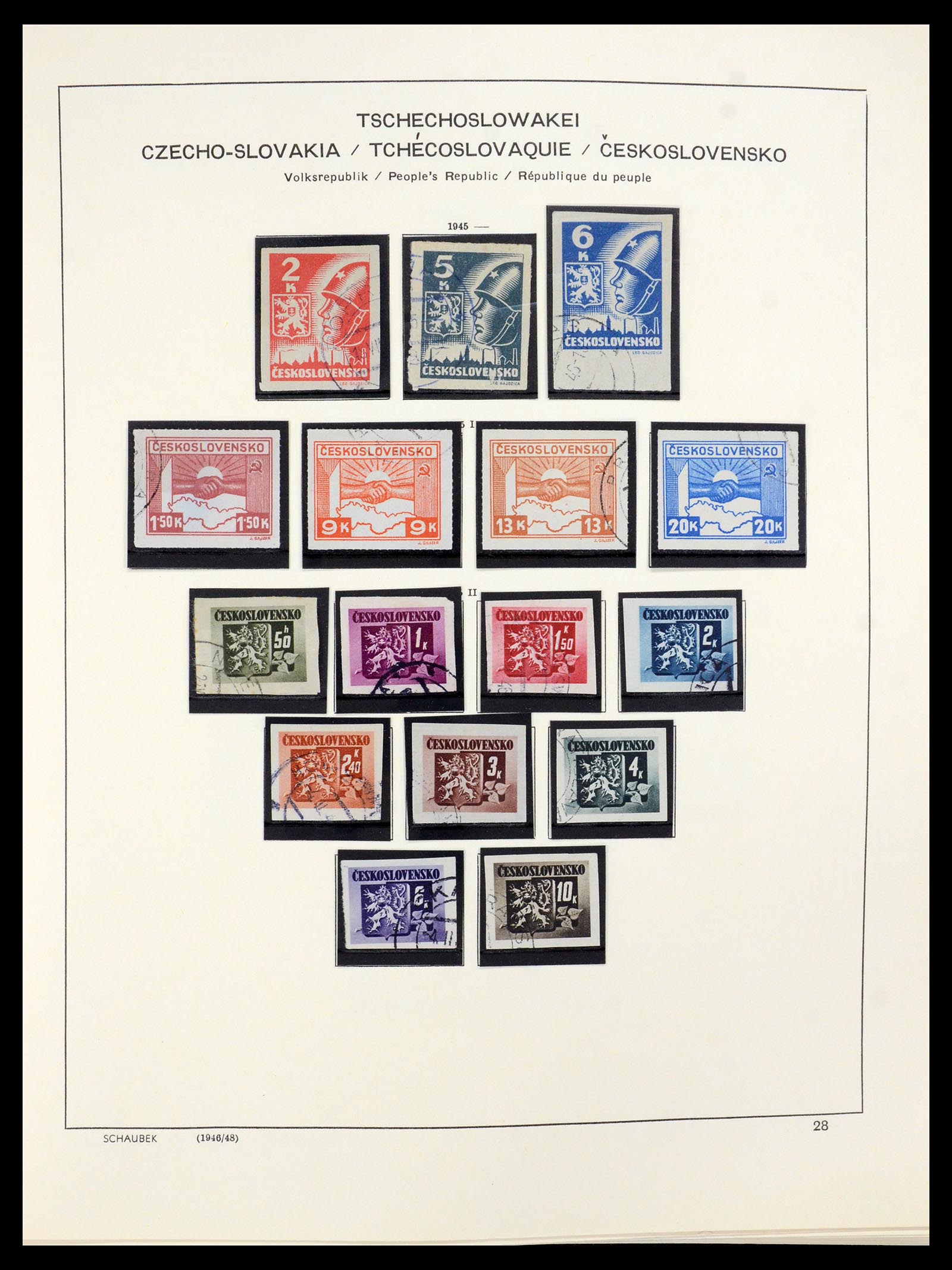 35576 002 - Postzegelverzameling 35576 Tsjechoslowakije 1945-1992.