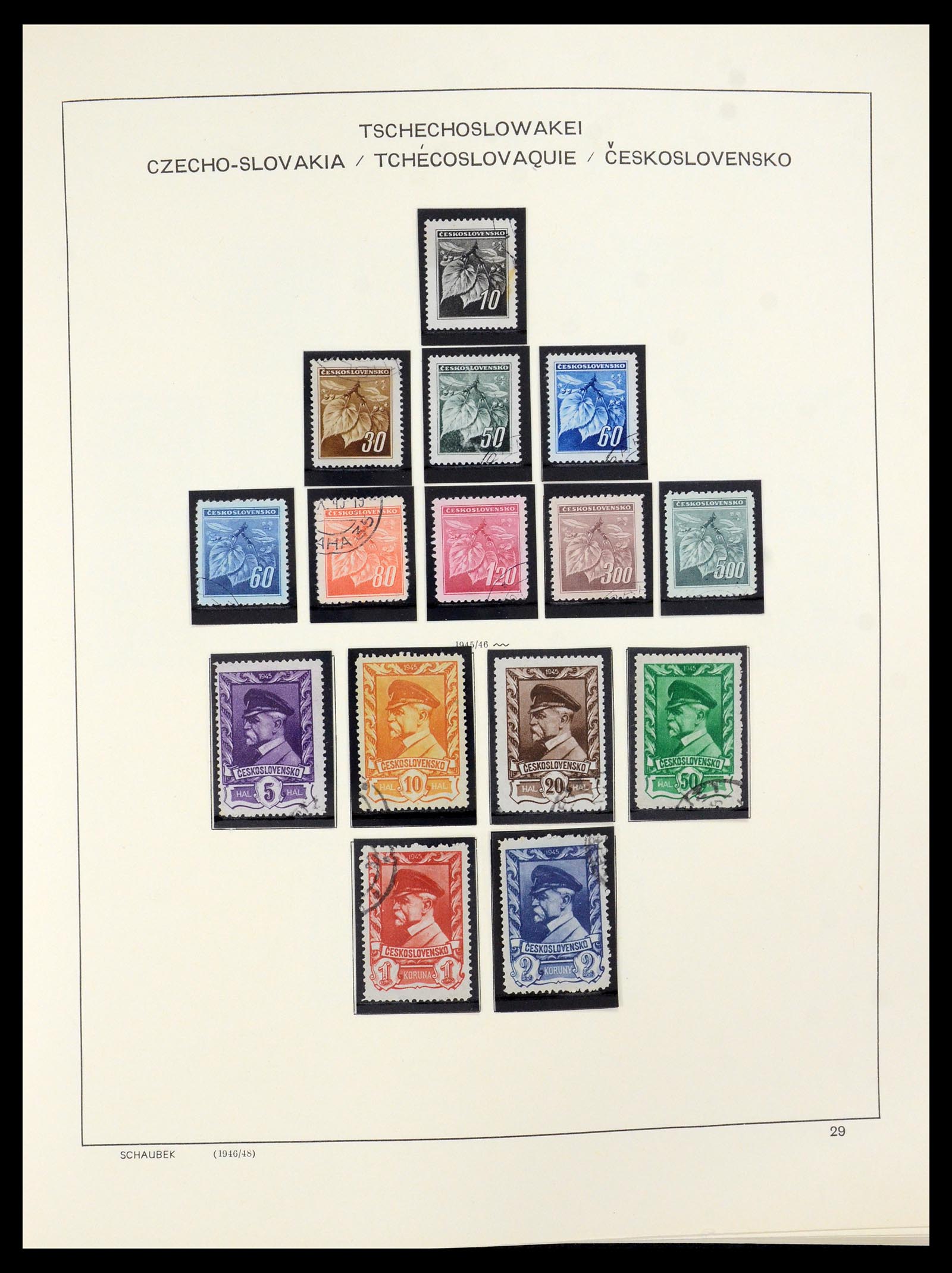 35576 003 - Postzegelverzameling 35576 Tsjechoslowakije 1945-1992.