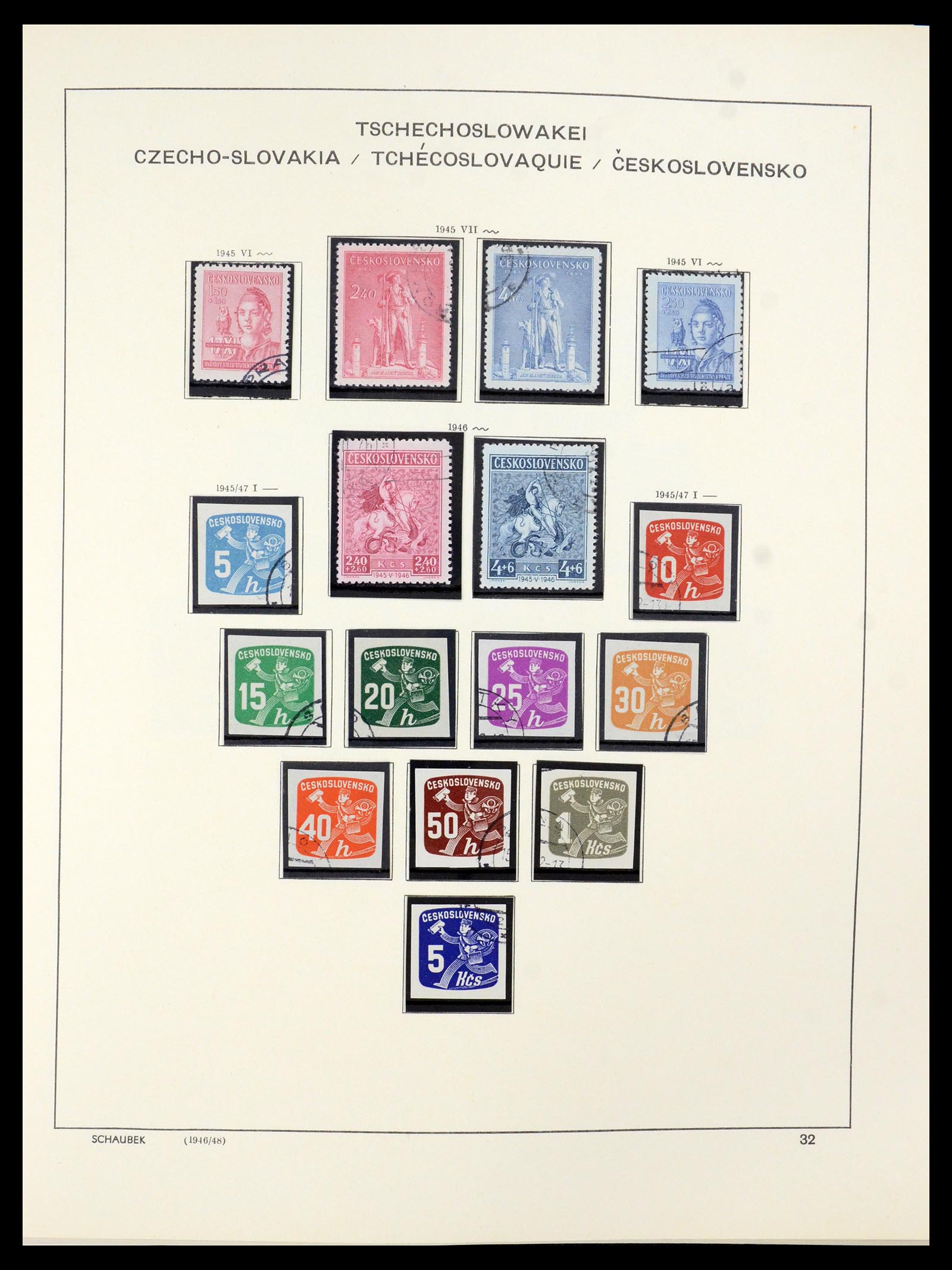 35576 006 - Postzegelverzameling 35576 Tsjechoslowakije 1945-1992.