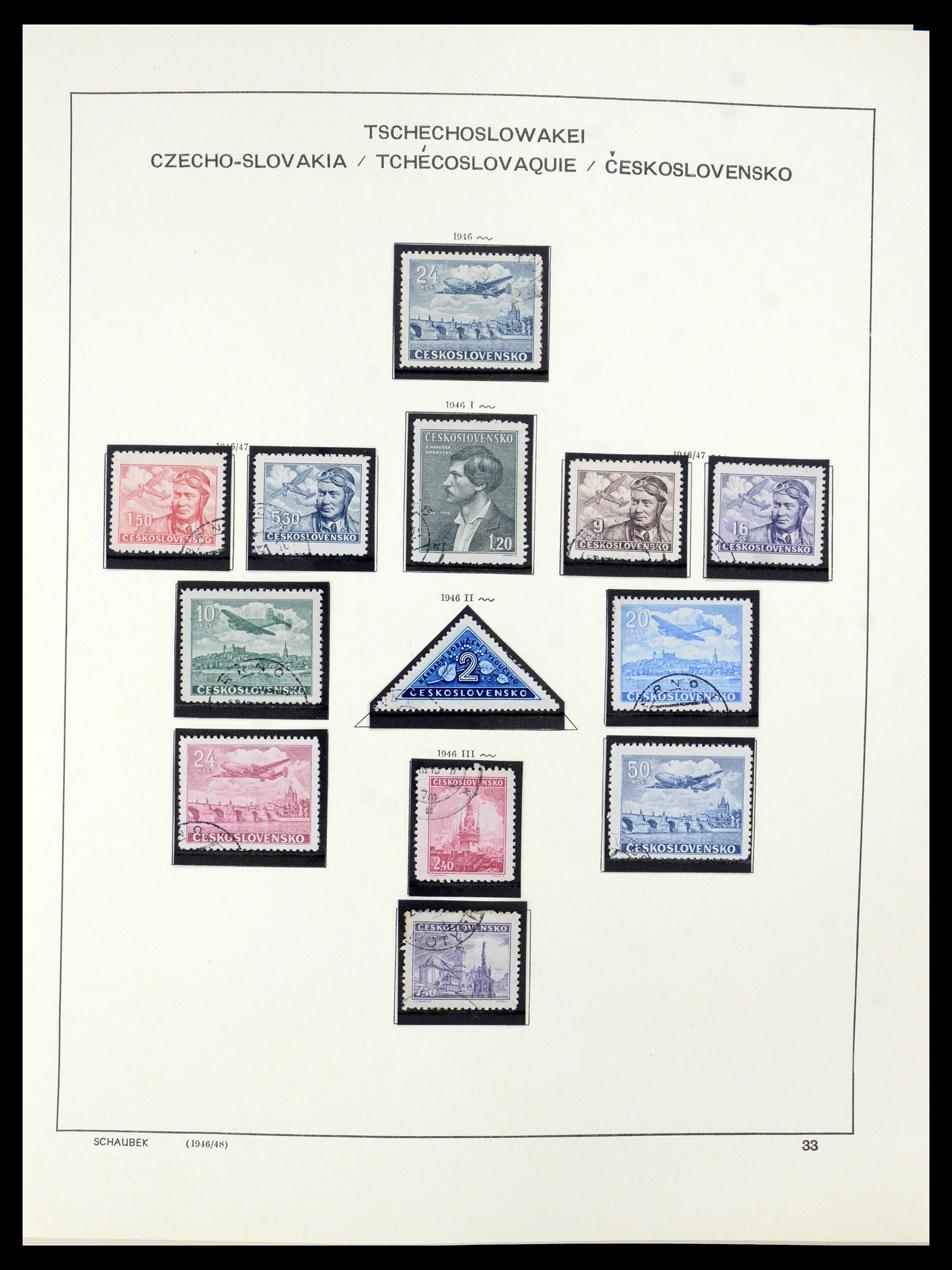 35576 010 - Postzegelverzameling 35576 Tsjechoslowakije 1945-1992.