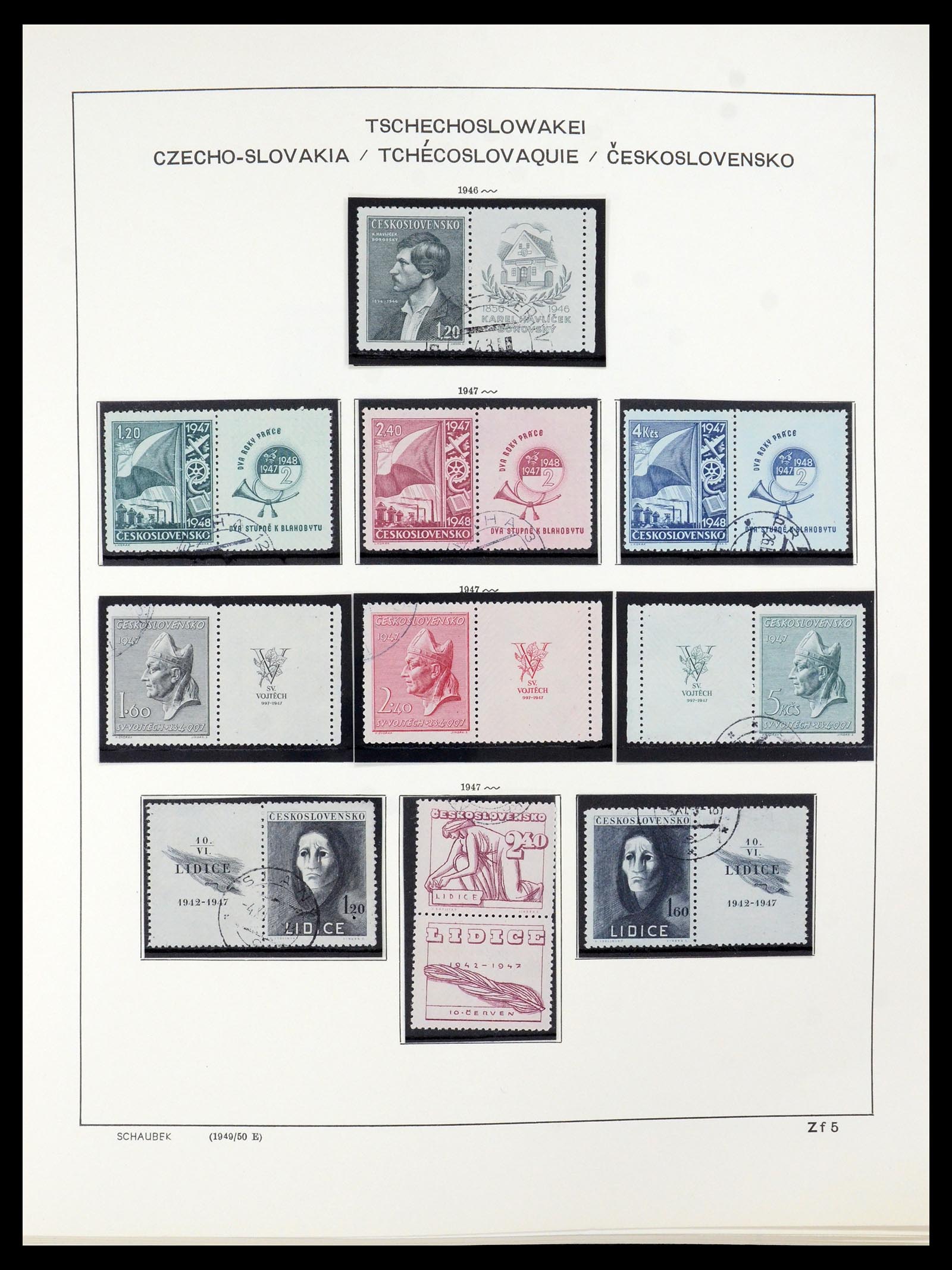 35576 013 - Postzegelverzameling 35576 Tsjechoslowakije 1945-1992.