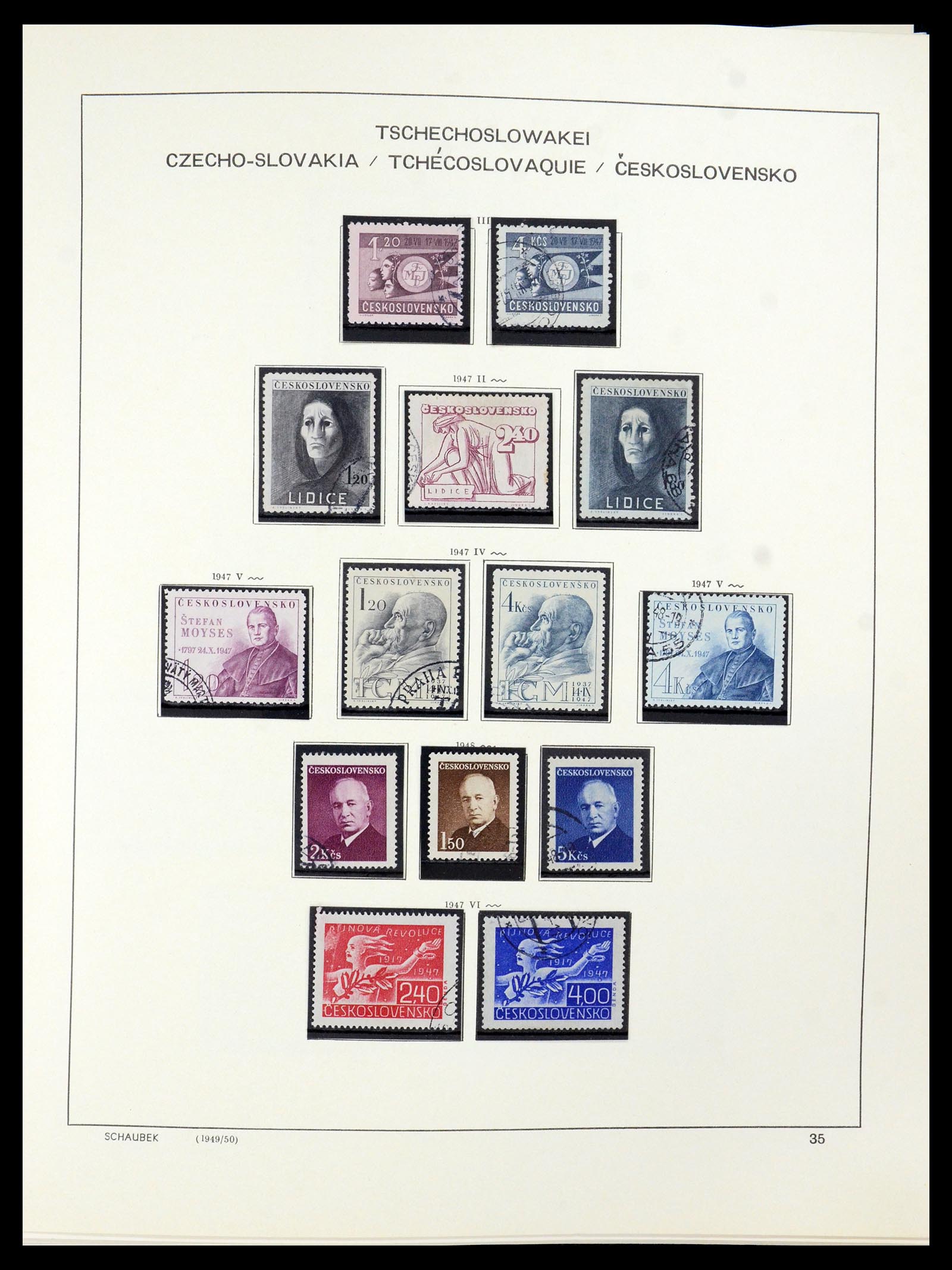 35576 016 - Postzegelverzameling 35576 Tsjechoslowakije 1945-1992.