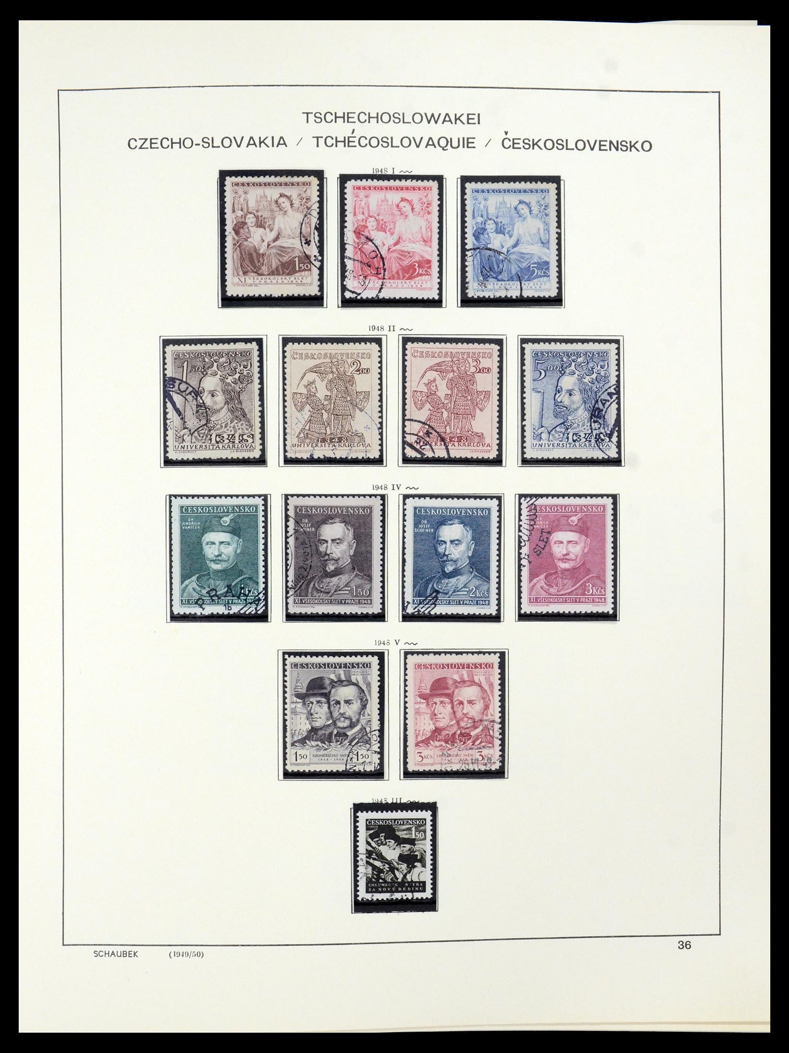 35576 018 - Postzegelverzameling 35576 Tsjechoslowakije 1945-1992.