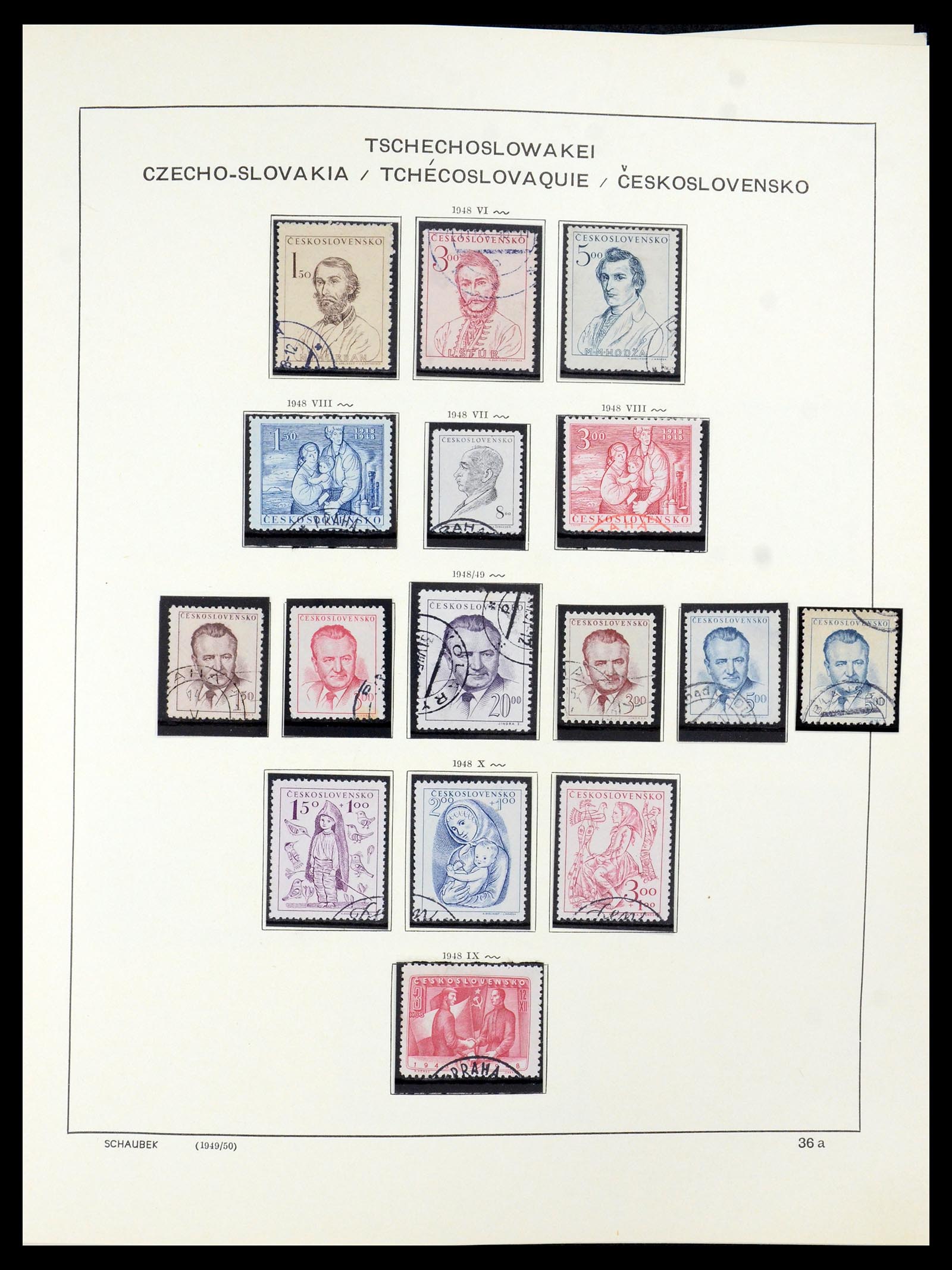 35576 019 - Postzegelverzameling 35576 Tsjechoslowakije 1945-1992.