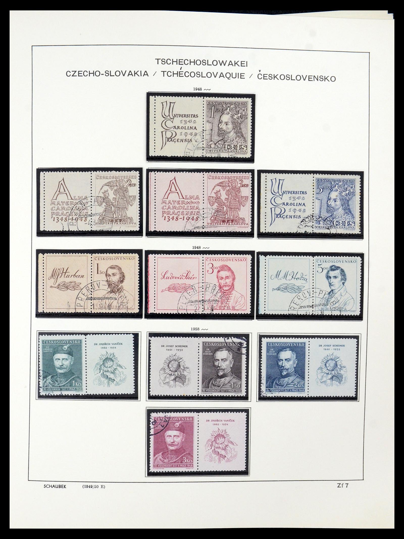 35576 020 - Postzegelverzameling 35576 Tsjechoslowakije 1945-1992.