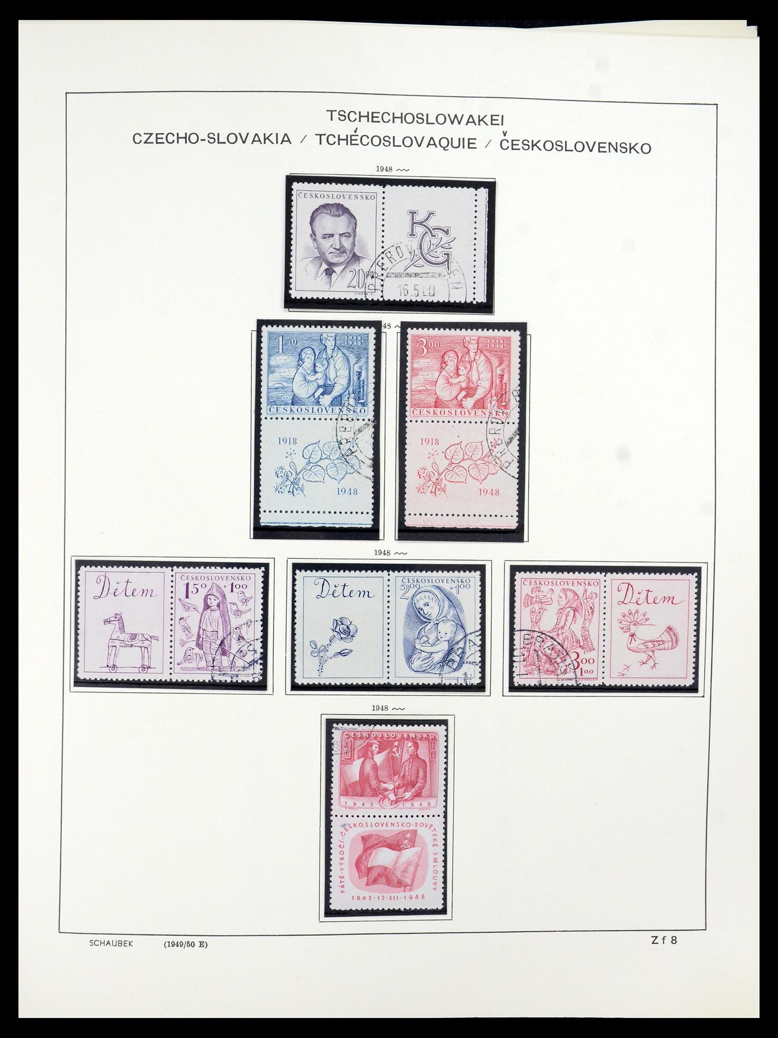 35576 021 - Postzegelverzameling 35576 Tsjechoslowakije 1945-1992.