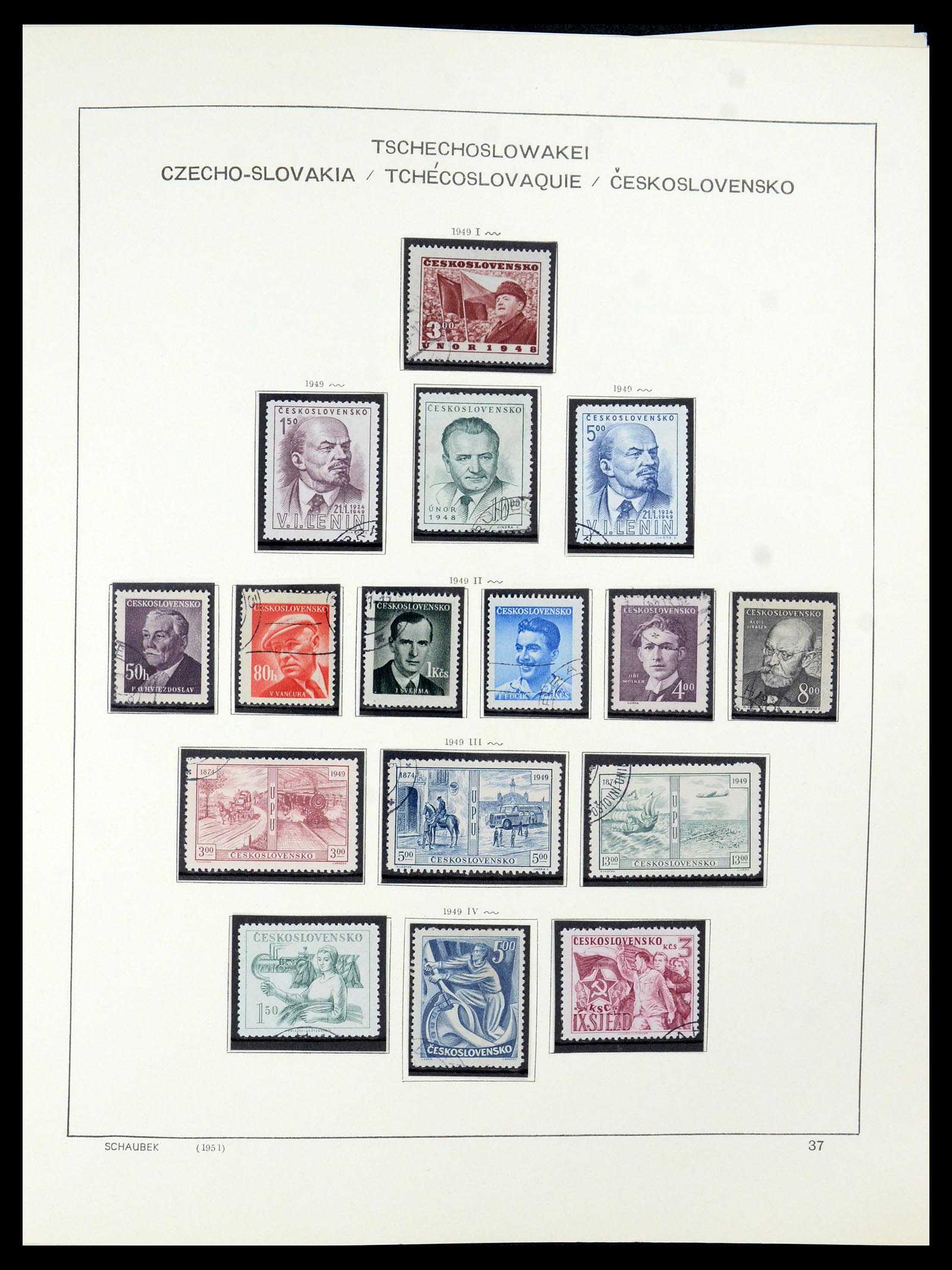 35576 023 - Postzegelverzameling 35576 Tsjechoslowakije 1945-1992.
