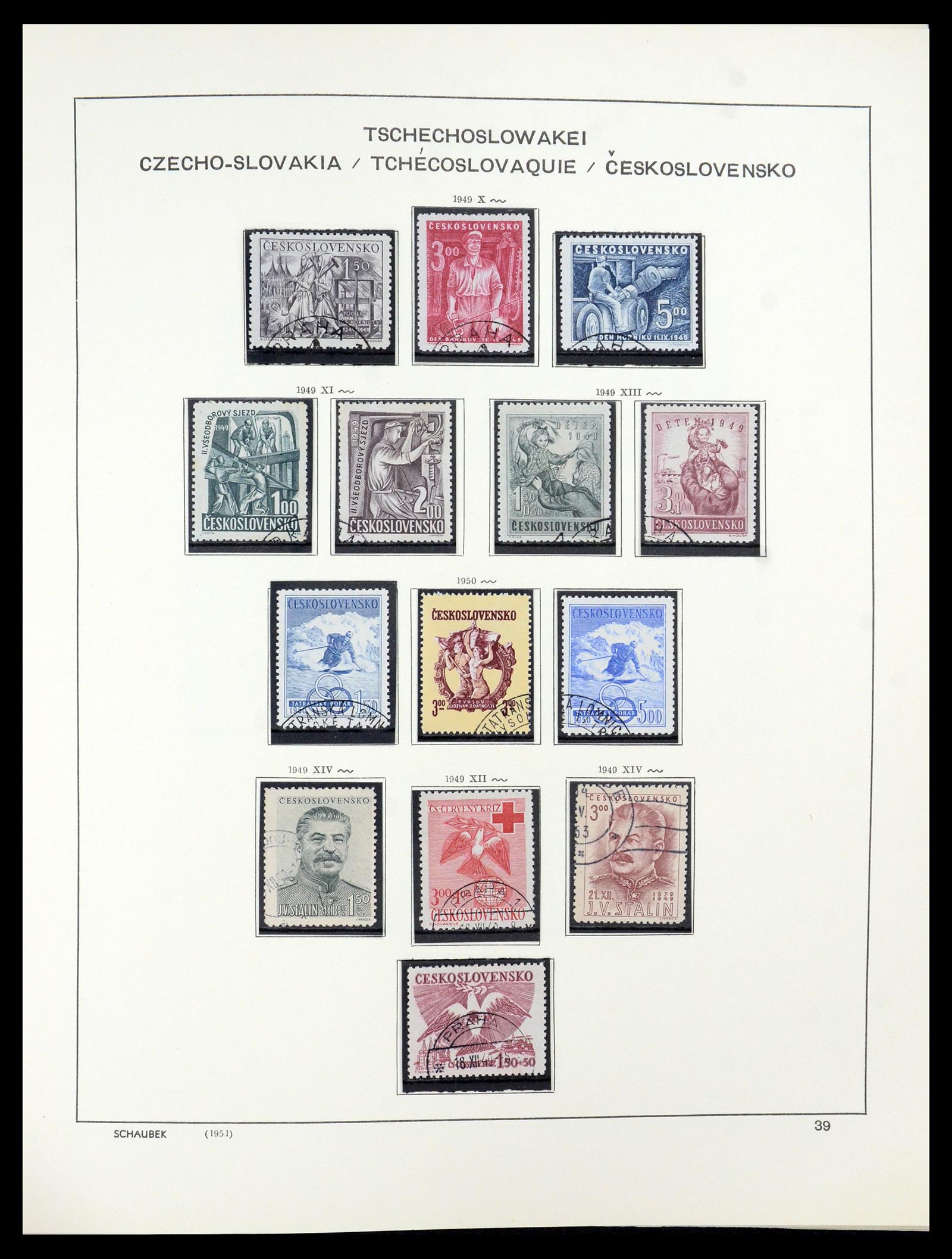 35576 025 - Postzegelverzameling 35576 Tsjechoslowakije 1945-1992.