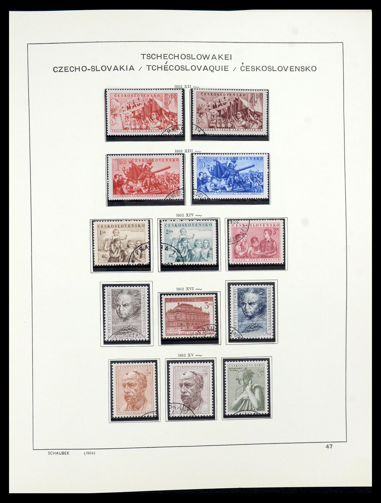 35576 035 - Postzegelverzameling 35576 Tsjechoslowakije 1945-1992.