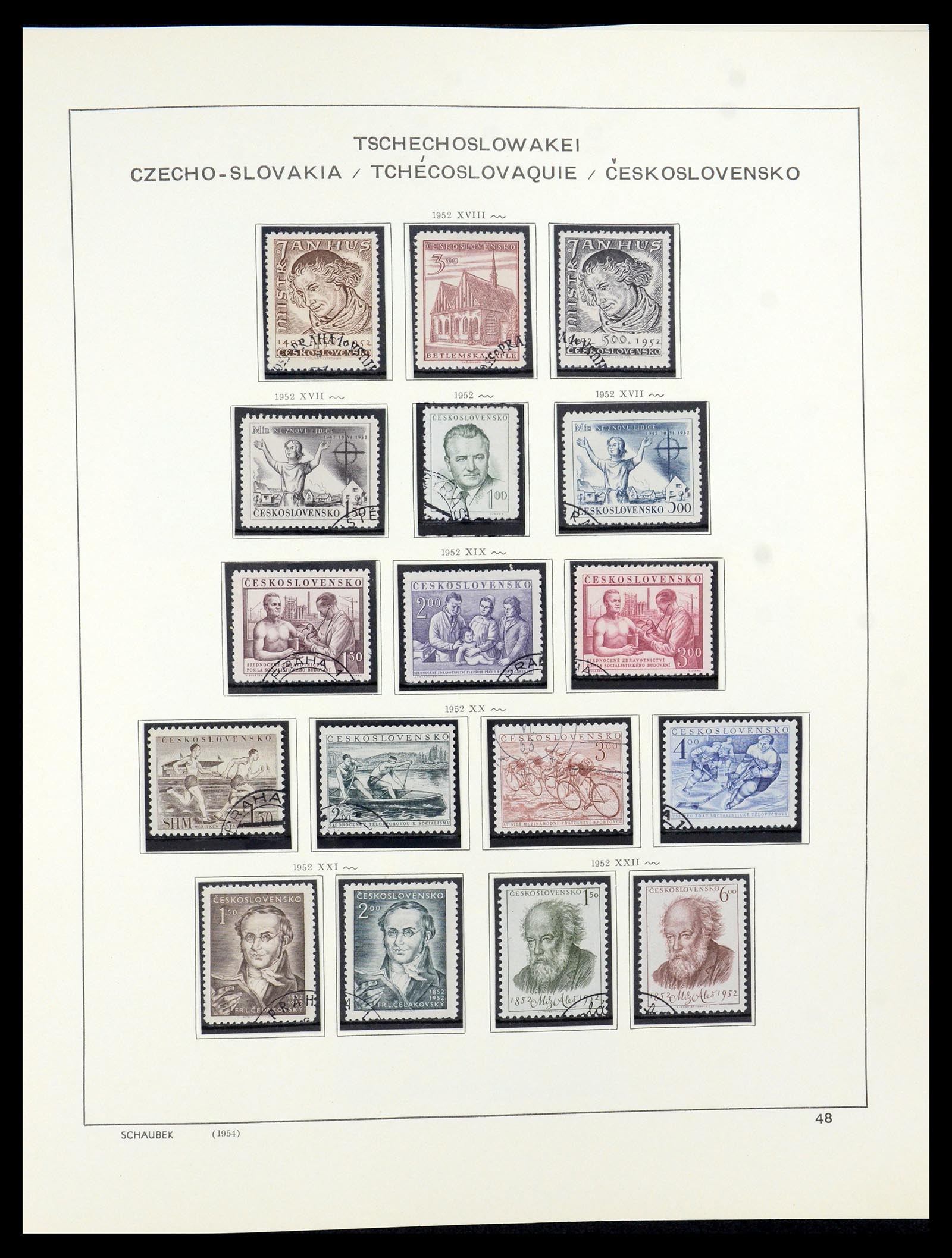 35576 036 - Postzegelverzameling 35576 Tsjechoslowakije 1945-1992.