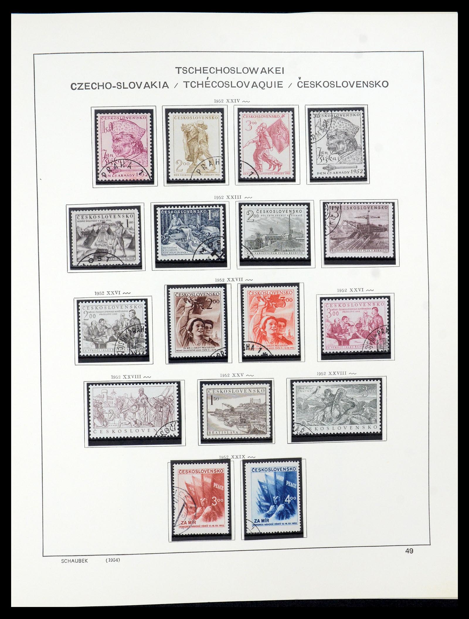 35576 037 - Postzegelverzameling 35576 Tsjechoslowakije 1945-1992.