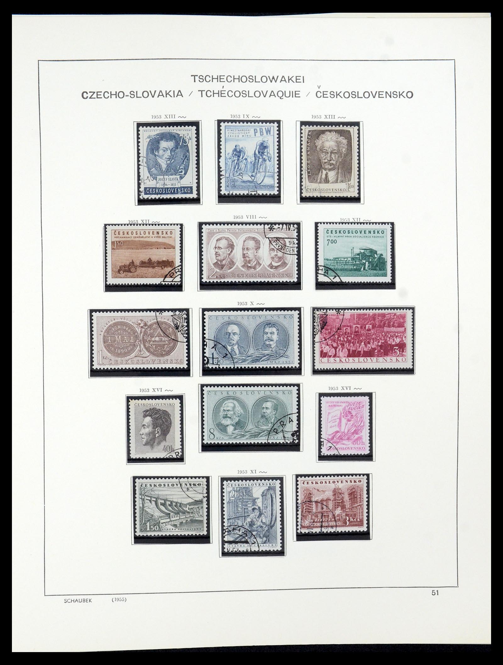 35576 040 - Postzegelverzameling 35576 Tsjechoslowakije 1945-1992.