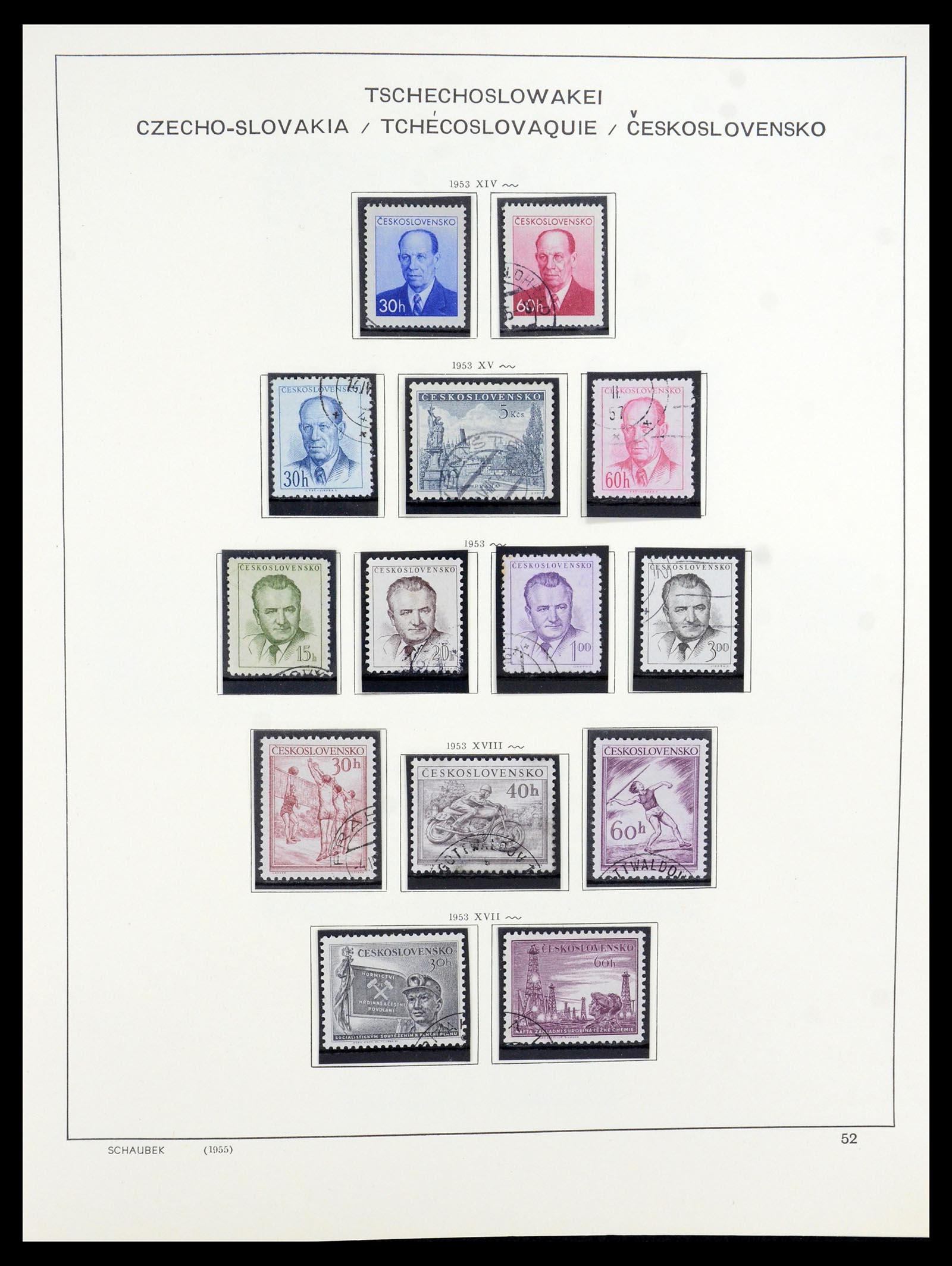 35576 041 - Postzegelverzameling 35576 Tsjechoslowakije 1945-1992.