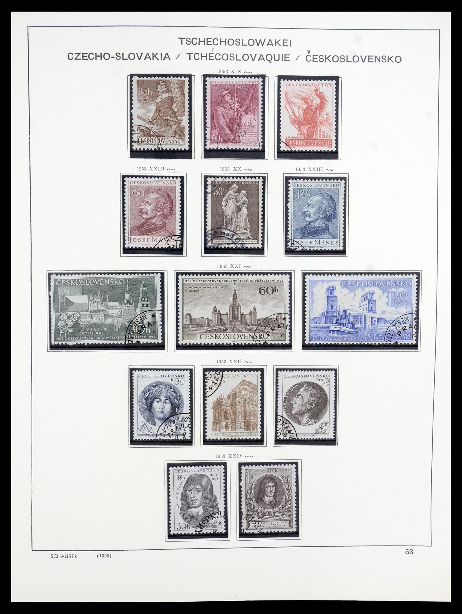 35576 042 - Postzegelverzameling 35576 Tsjechoslowakije 1945-1992.