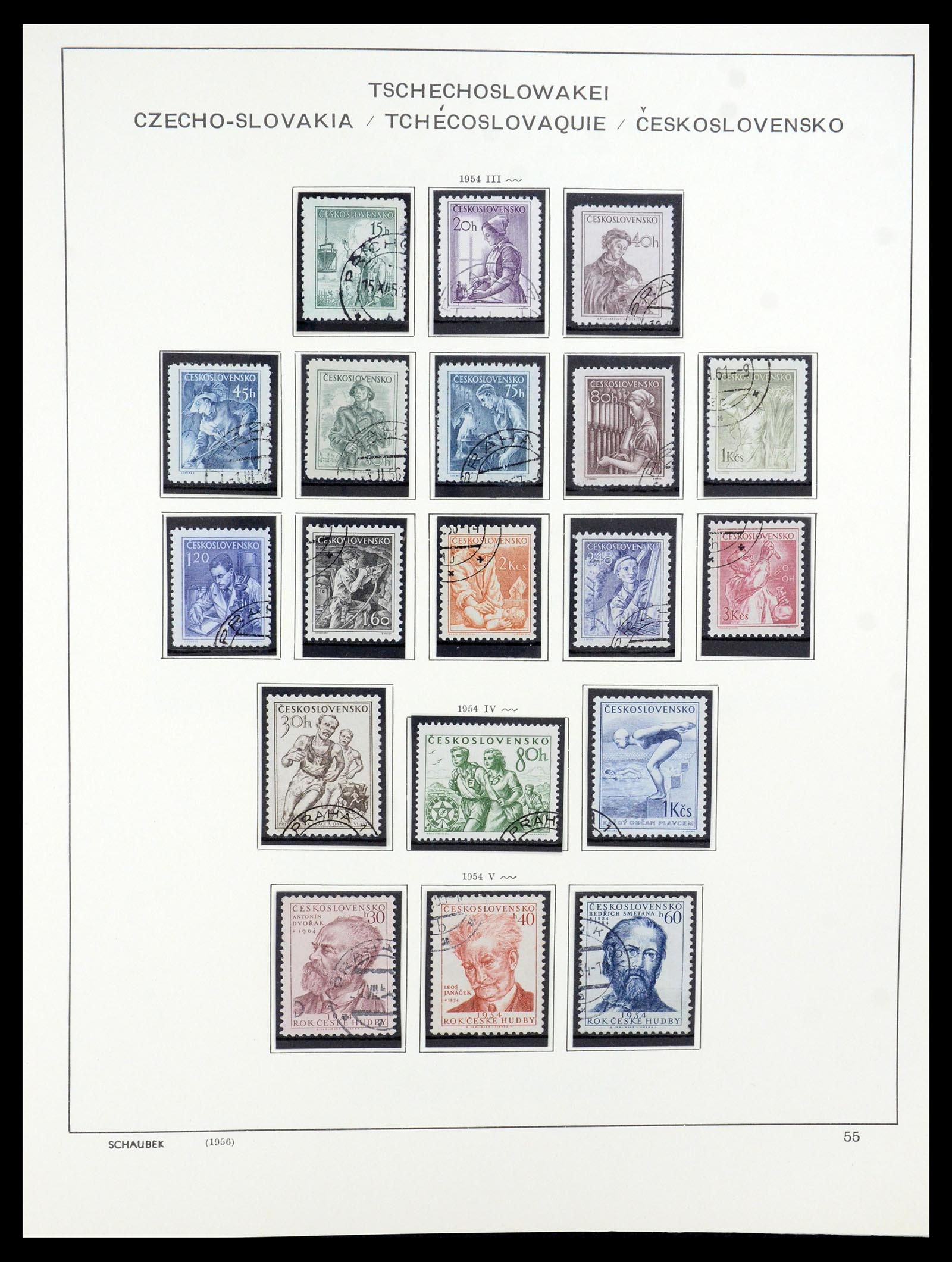 35576 045 - Postzegelverzameling 35576 Tsjechoslowakije 1945-1992.