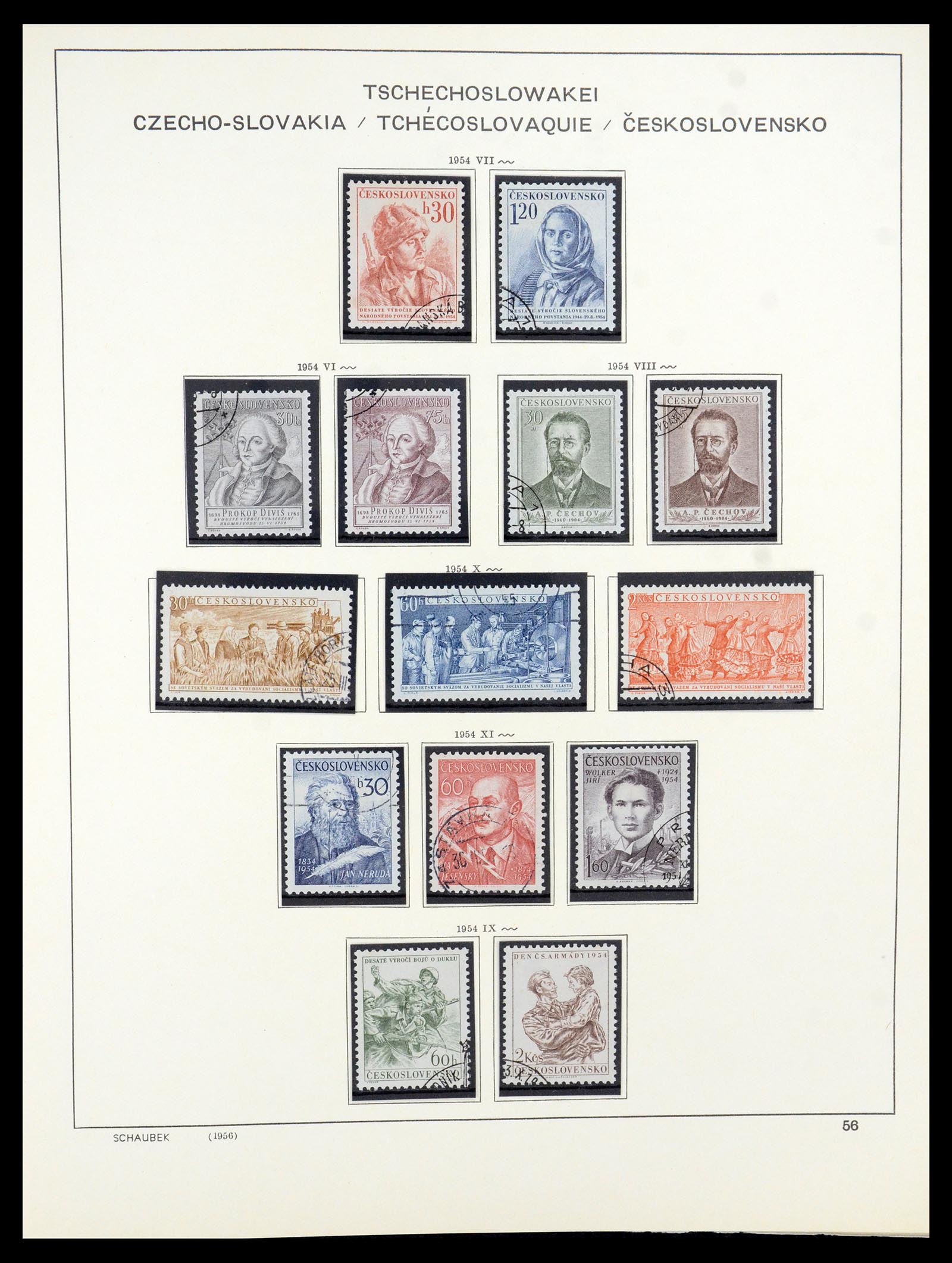 35576 046 - Postzegelverzameling 35576 Tsjechoslowakije 1945-1992.