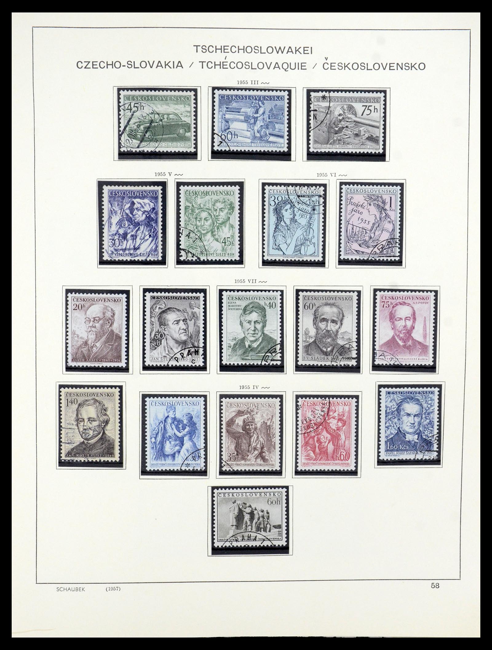 35576 050 - Postzegelverzameling 35576 Tsjechoslowakije 1945-1992.