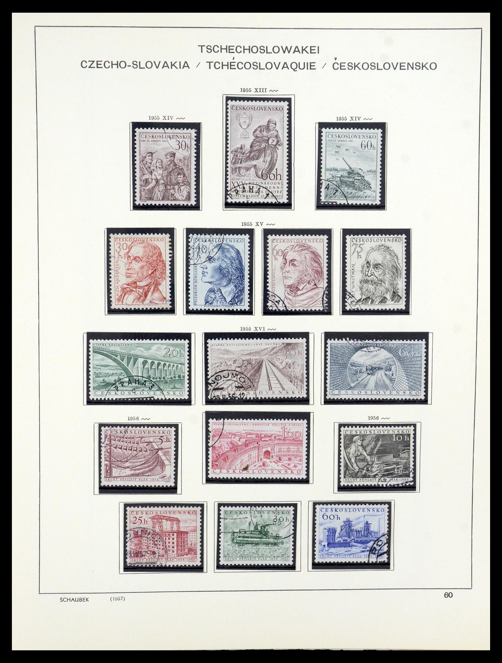 35576 052 - Postzegelverzameling 35576 Tsjechoslowakije 1945-1992.