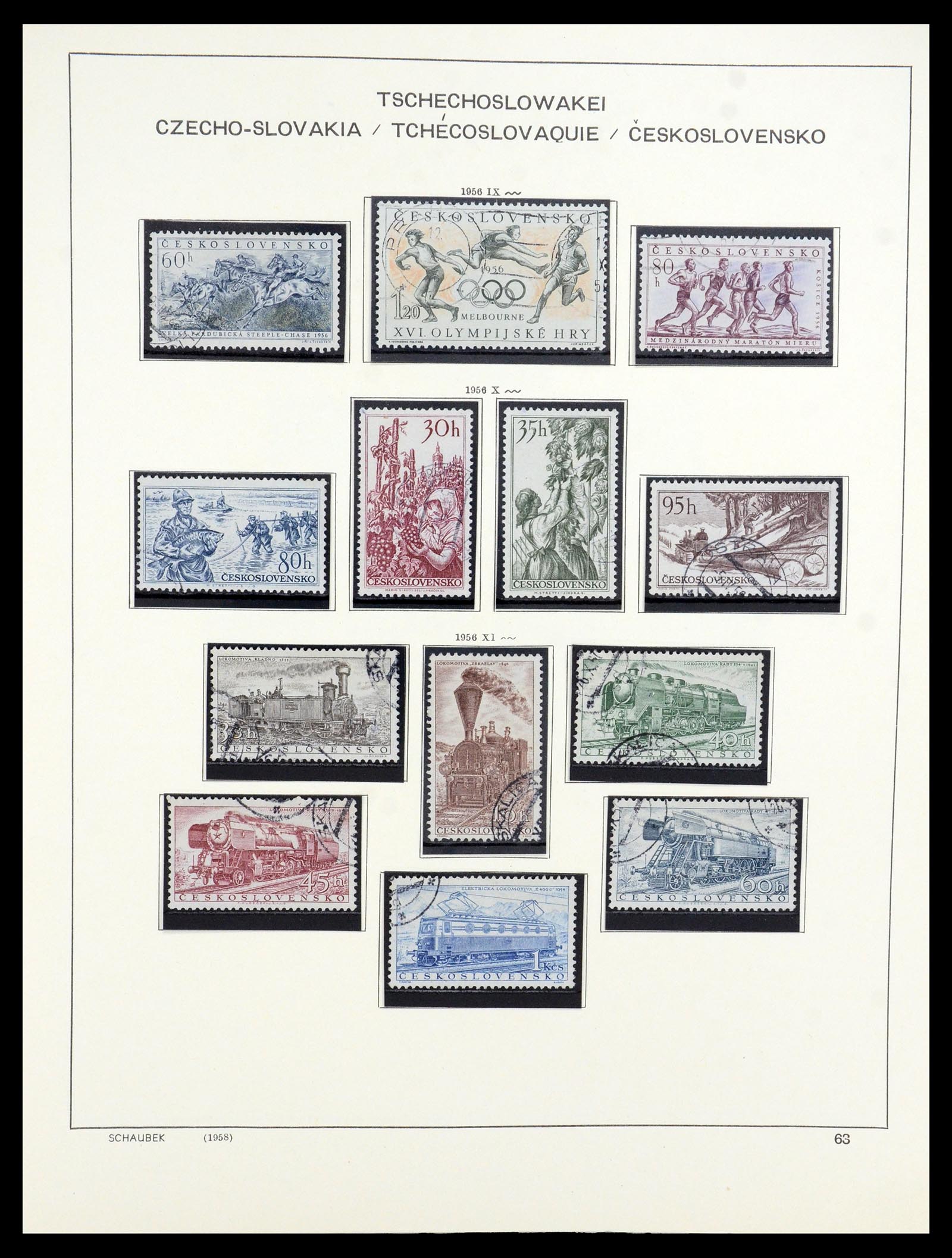 35576 056 - Postzegelverzameling 35576 Tsjechoslowakije 1945-1992.