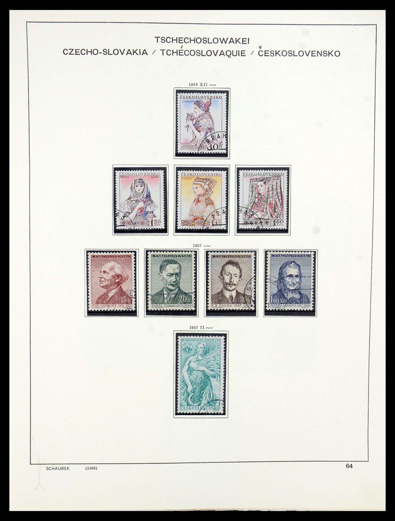 35576 057 - Postzegelverzameling 35576 Tsjechoslowakije 1945-1992.