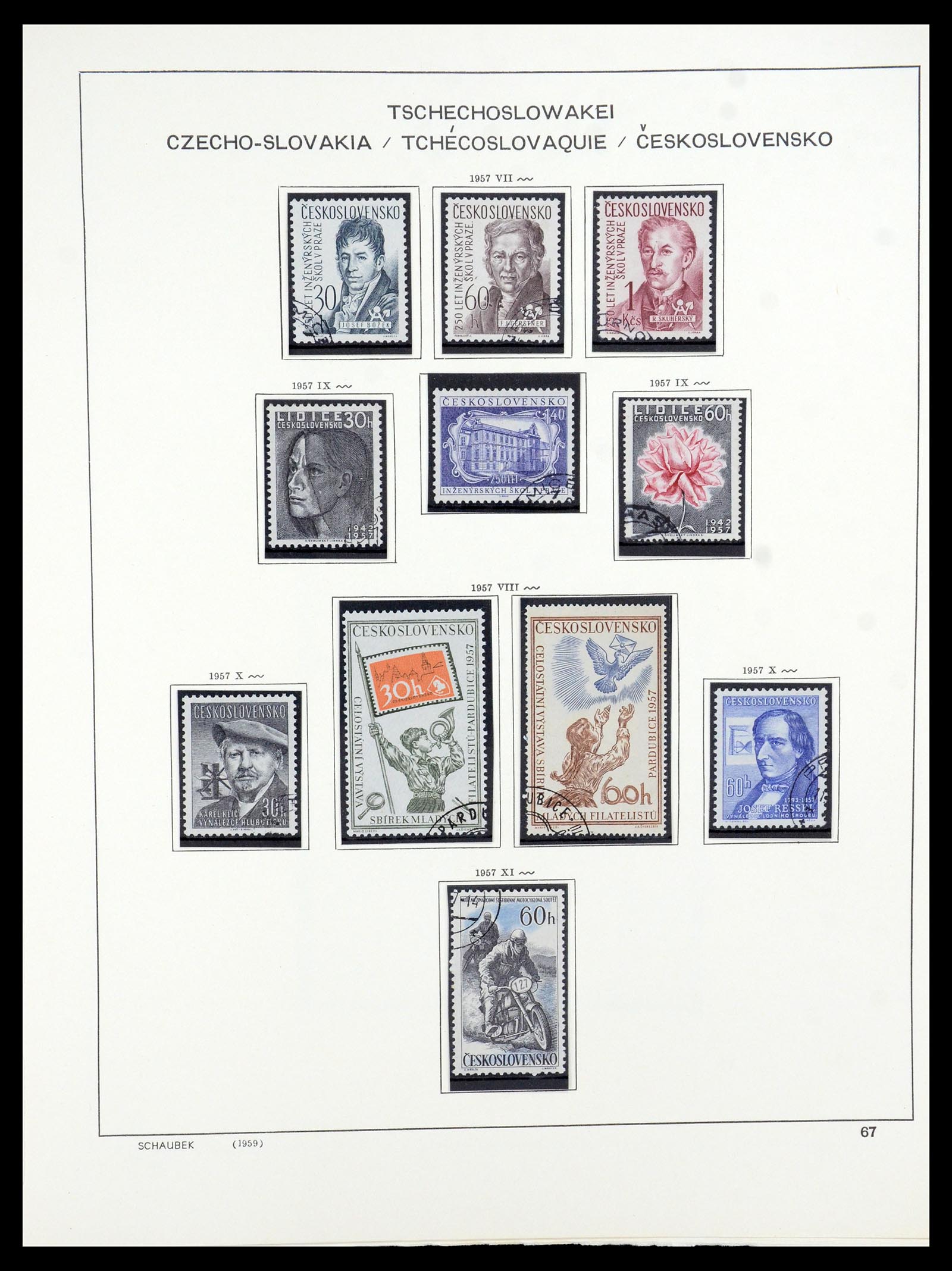 35576 060 - Postzegelverzameling 35576 Tsjechoslowakije 1945-1992.