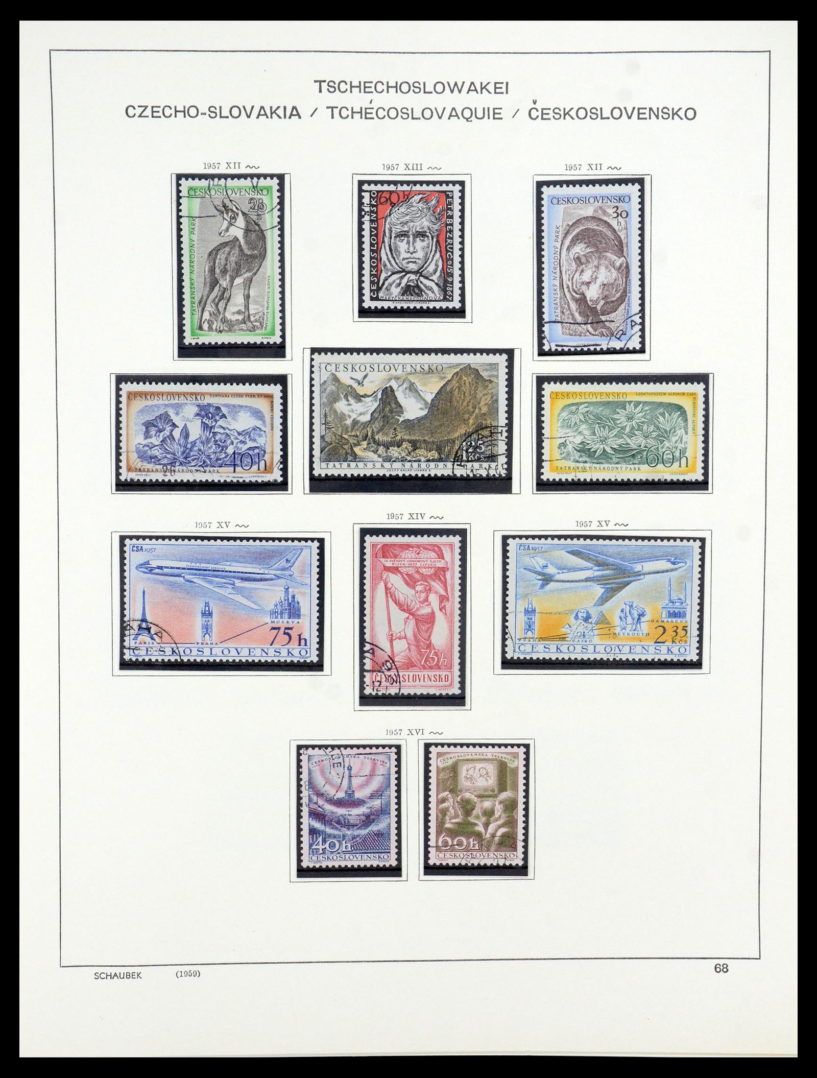 35576 062 - Postzegelverzameling 35576 Tsjechoslowakije 1945-1992.