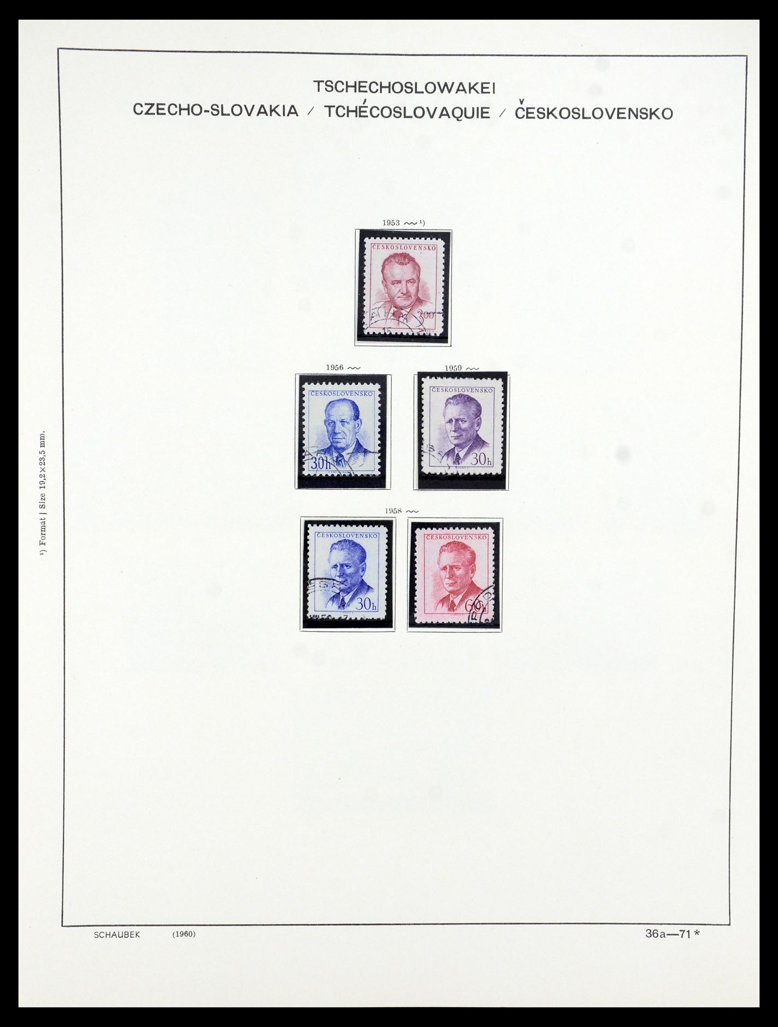 35576 067 - Postzegelverzameling 35576 Tsjechoslowakije 1945-1992.