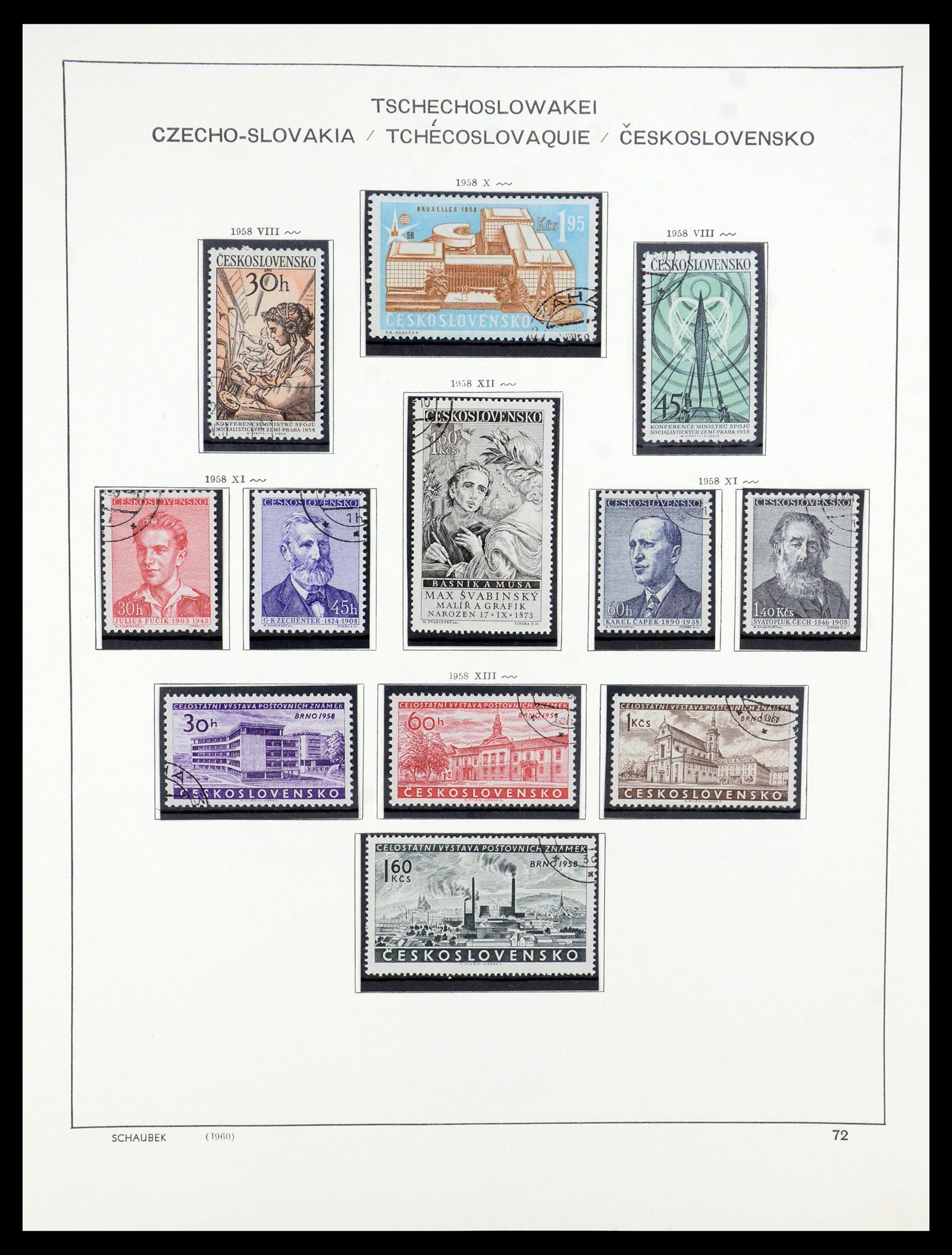 35576 068 - Postzegelverzameling 35576 Tsjechoslowakije 1945-1992.