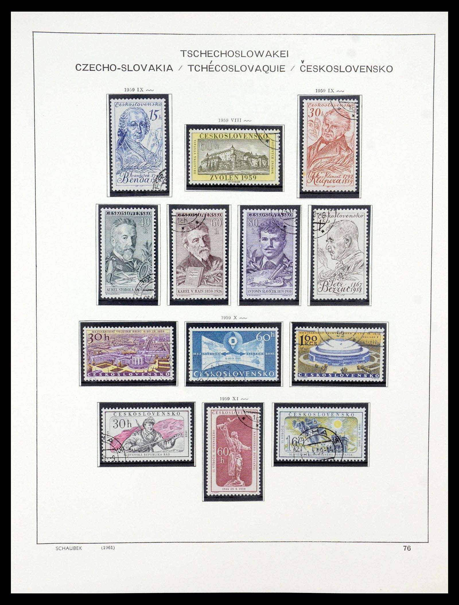 35576 072 - Postzegelverzameling 35576 Tsjechoslowakije 1945-1992.