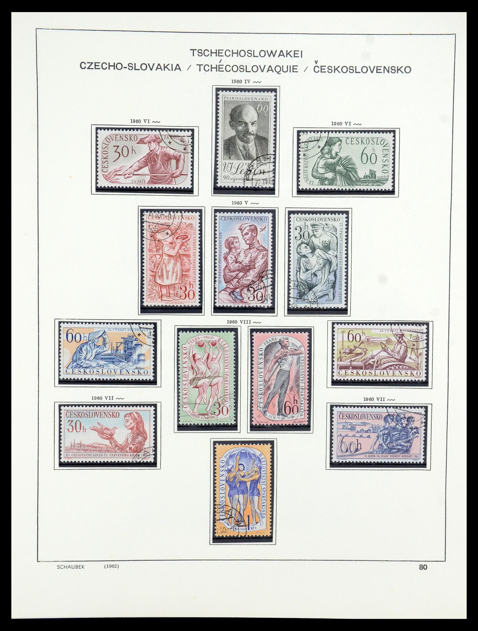 35576 076 - Postzegelverzameling 35576 Tsjechoslowakije 1945-1992.