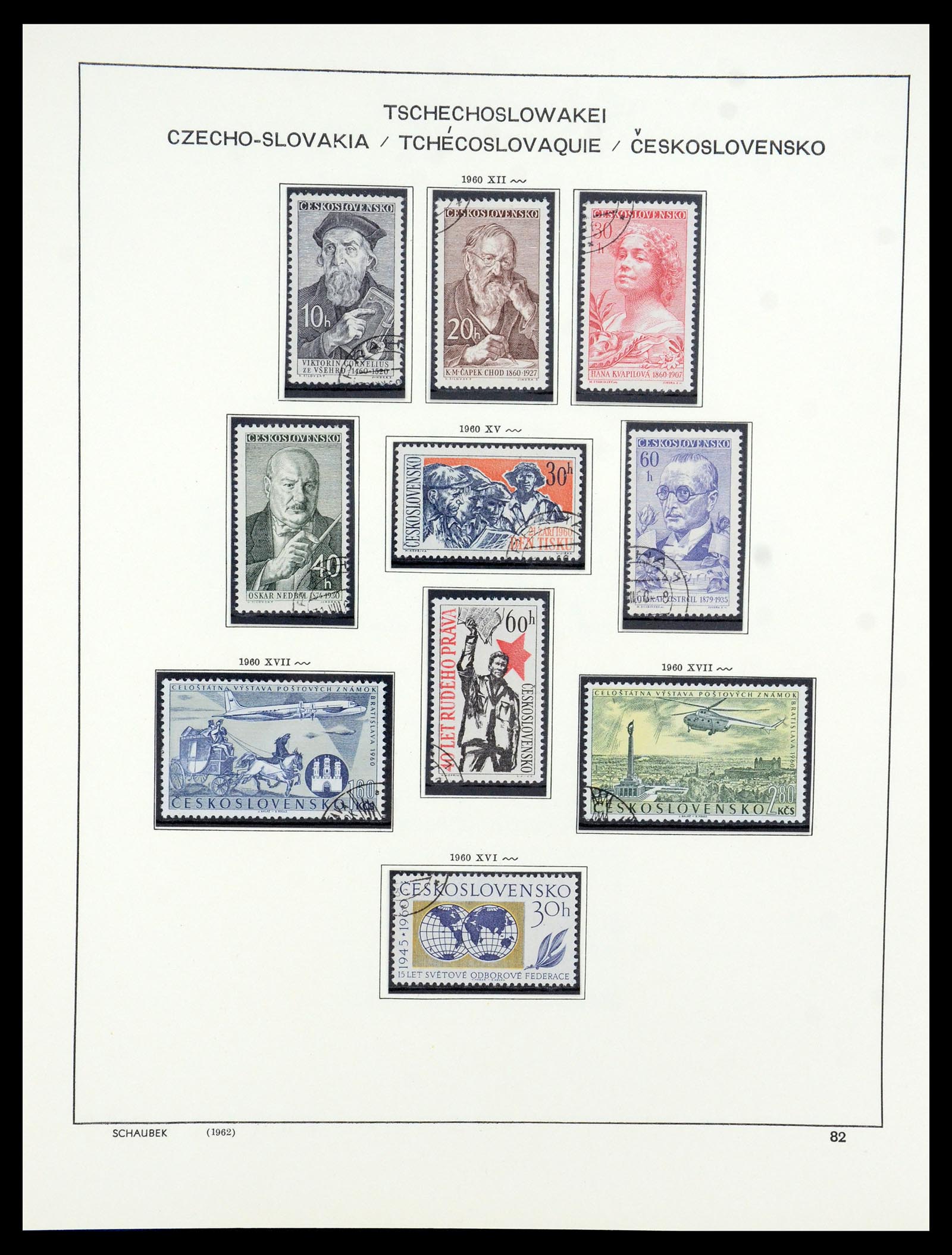 35576 078 - Postzegelverzameling 35576 Tsjechoslowakije 1945-1992.