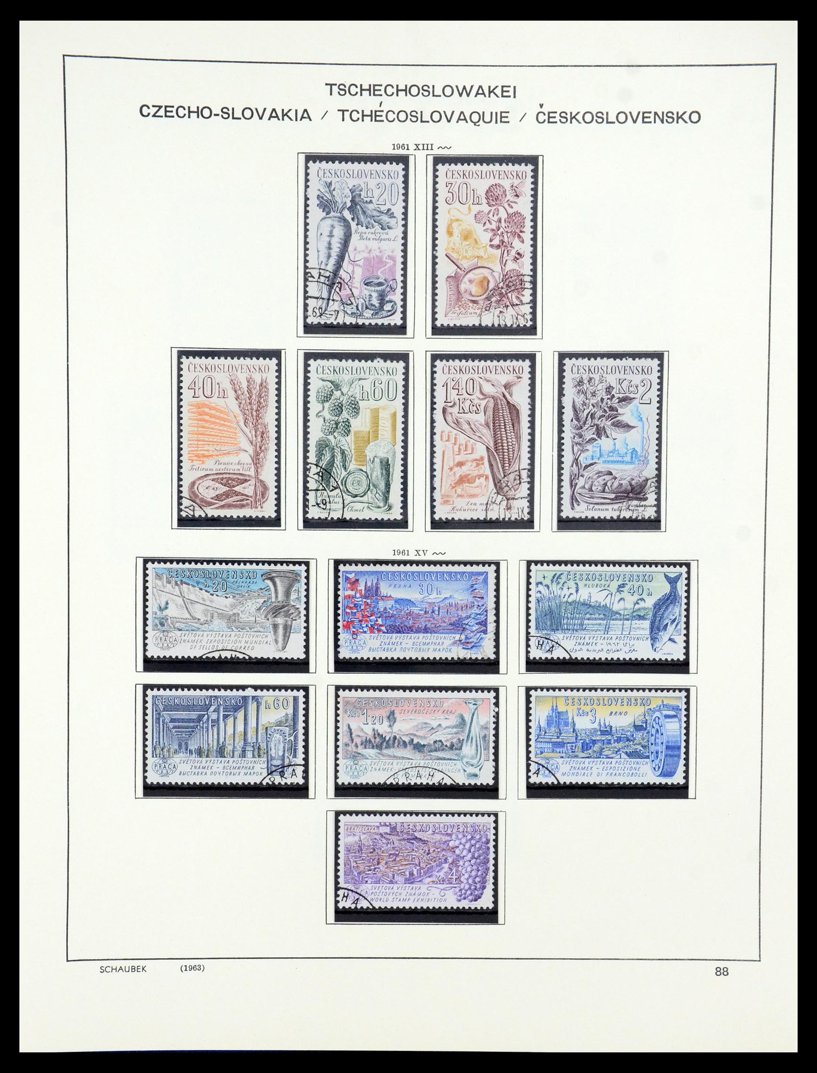 35576 084 - Postzegelverzameling 35576 Tsjechoslowakije 1945-1992.