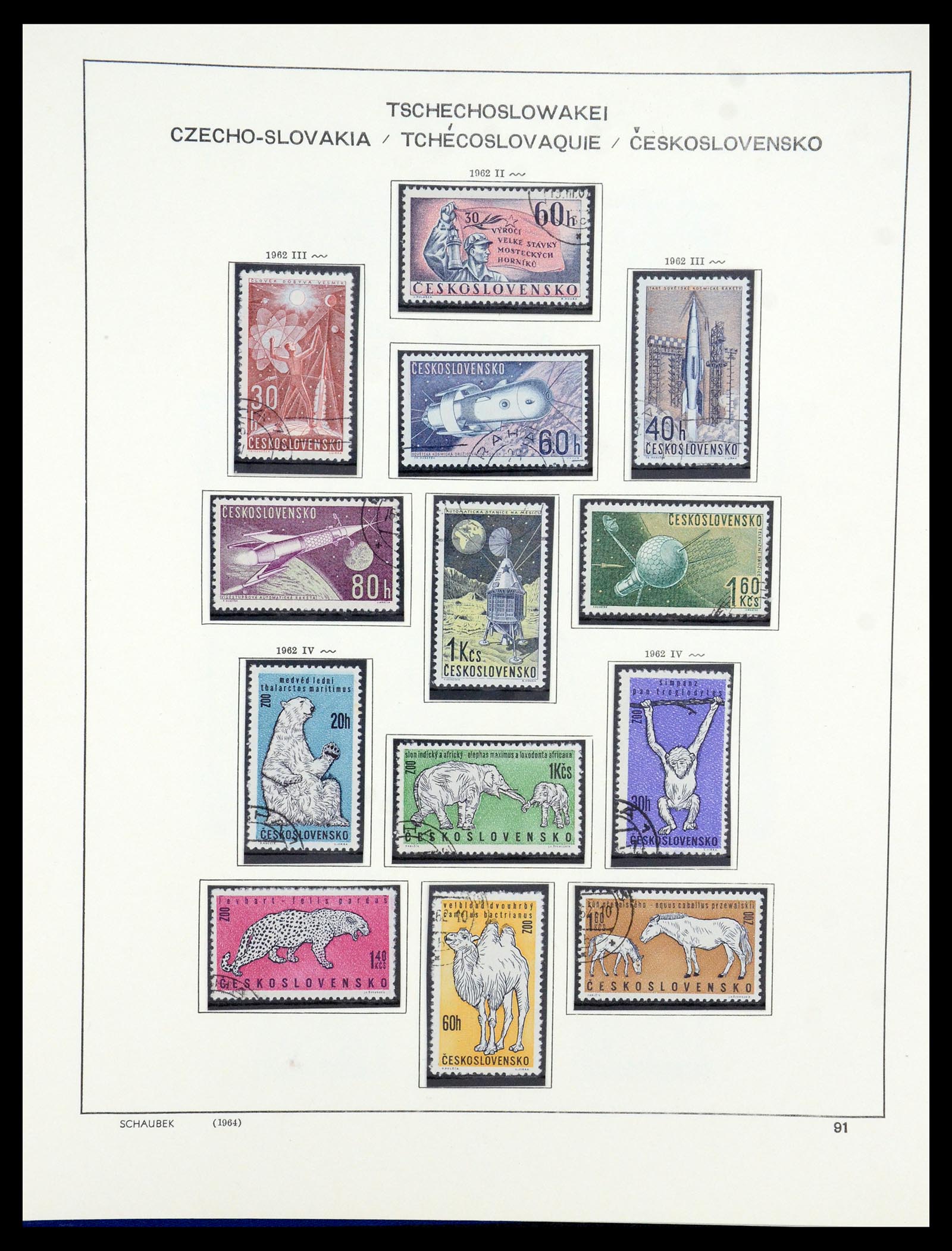 35576 088 - Postzegelverzameling 35576 Tsjechoslowakije 1945-1992.