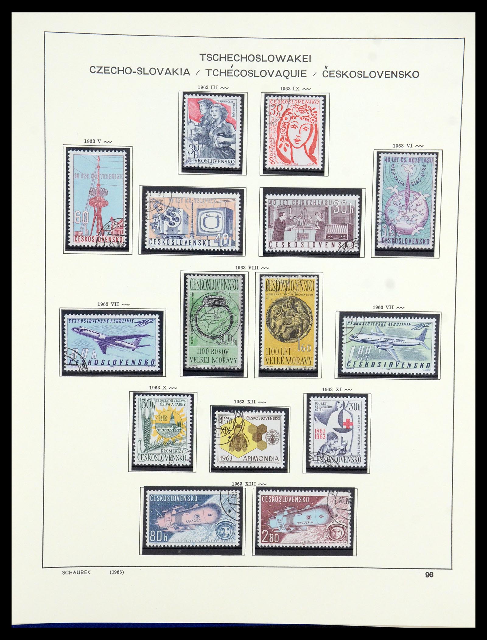 35576 095 - Postzegelverzameling 35576 Tsjechoslowakije 1945-1992.