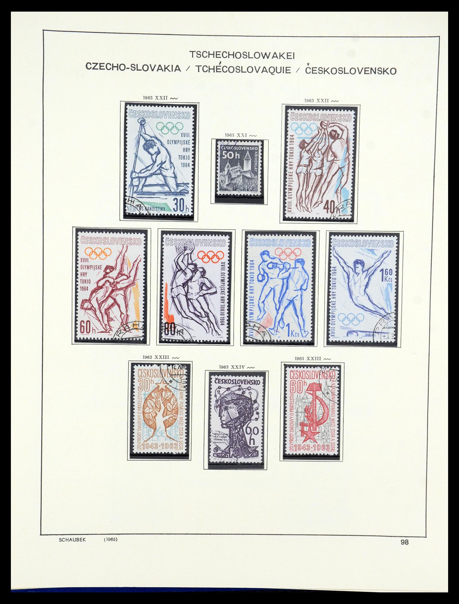 35576 097 - Postzegelverzameling 35576 Tsjechoslowakije 1945-1992.