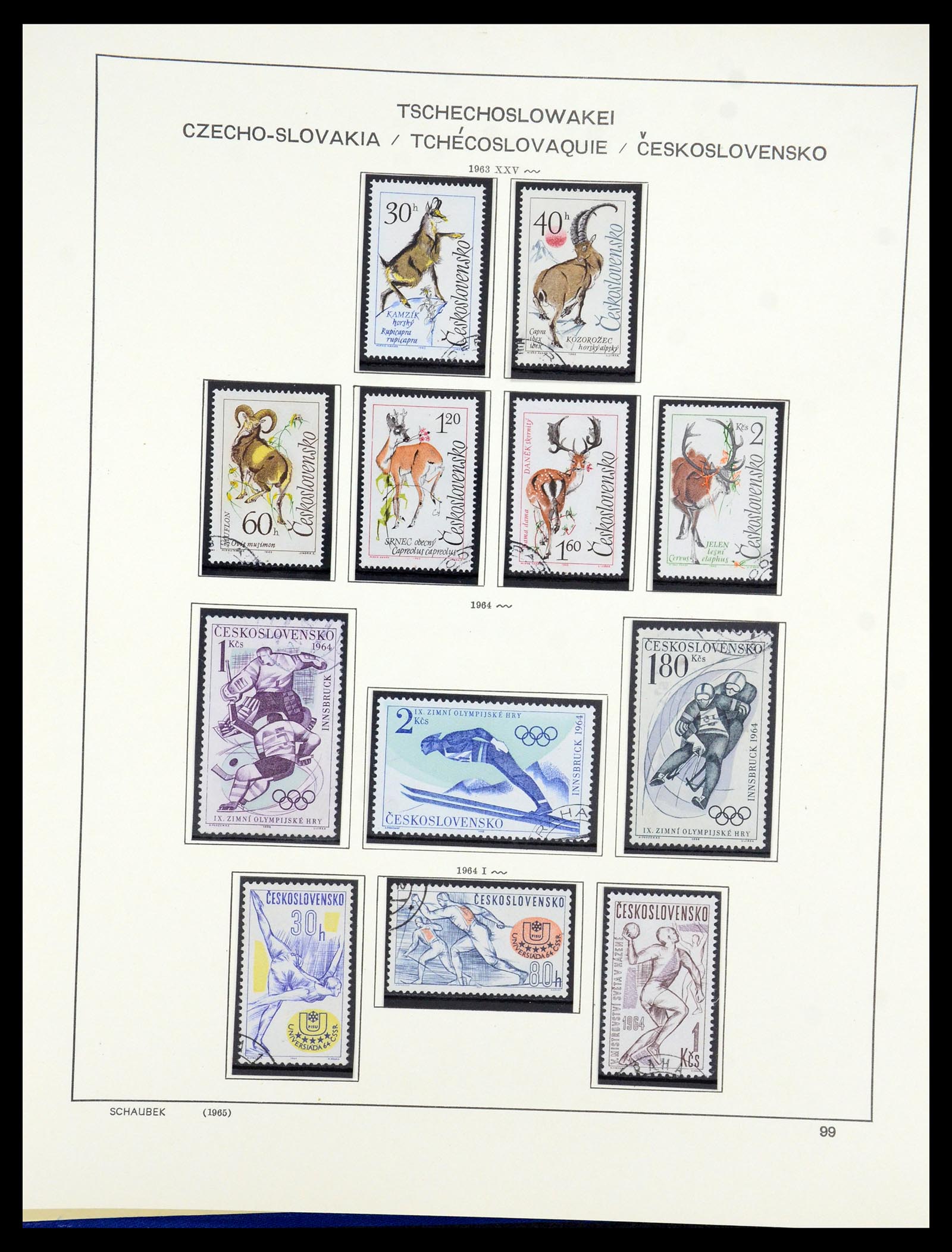 35576 098 - Postzegelverzameling 35576 Tsjechoslowakije 1945-1992.