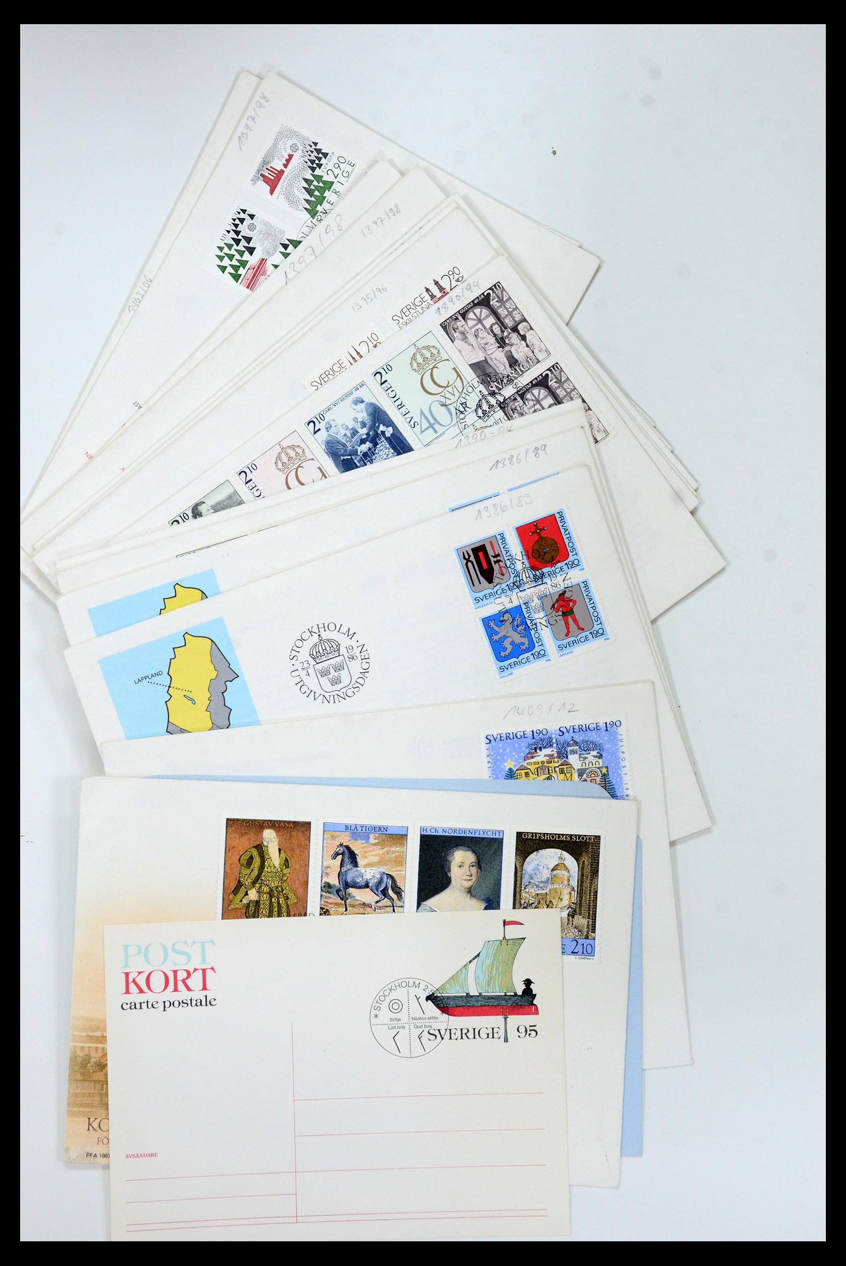 35578 009 - Postzegelverzameling 35578 Zweden uitzoekdoos.