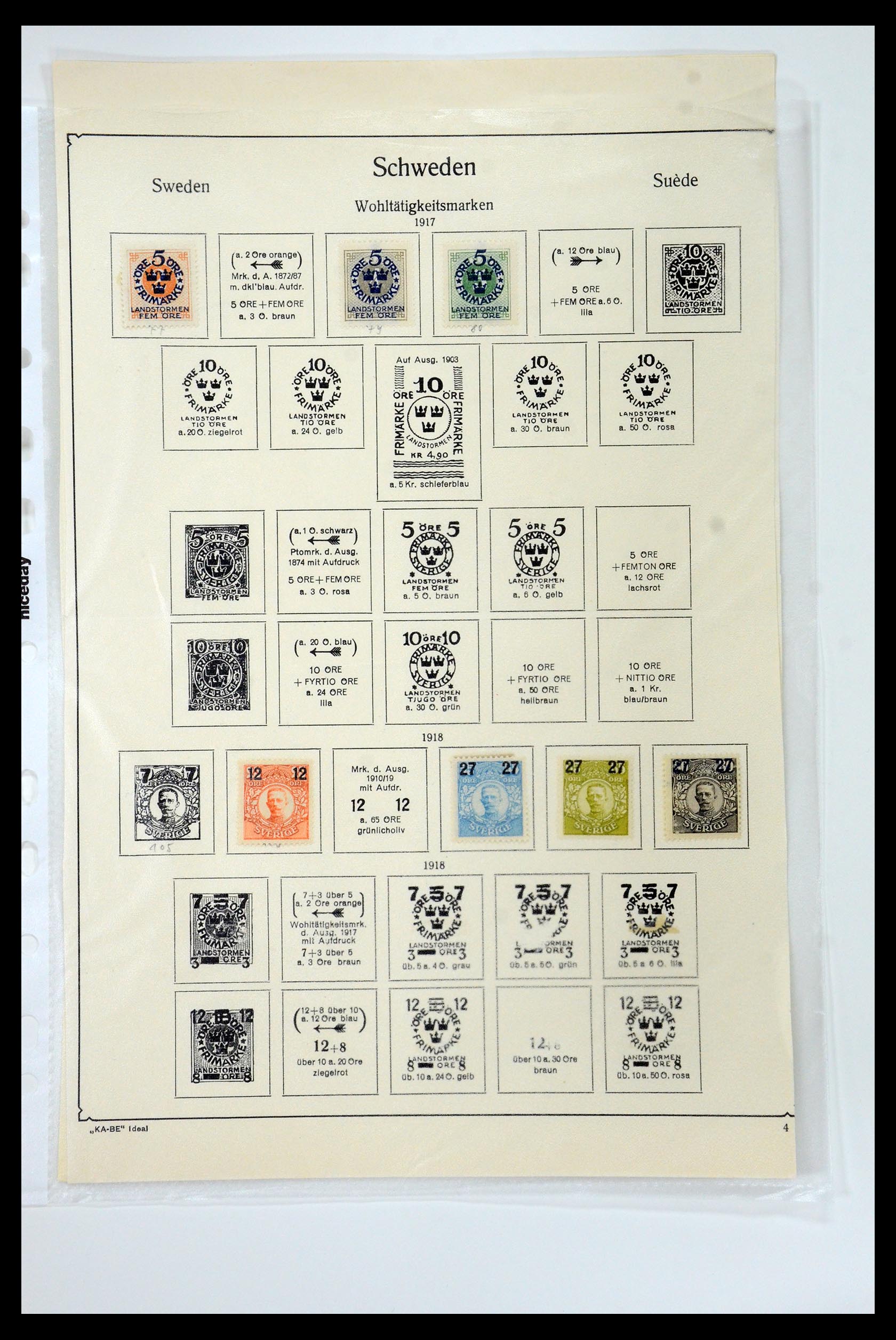 35578 028 - Stamp Collection 35578 Sweden sorting box.